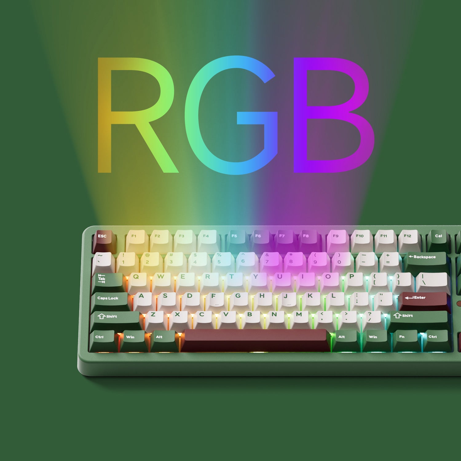 Akko TAC87 Matcha Red Bean Mechanical Keyboard RGB