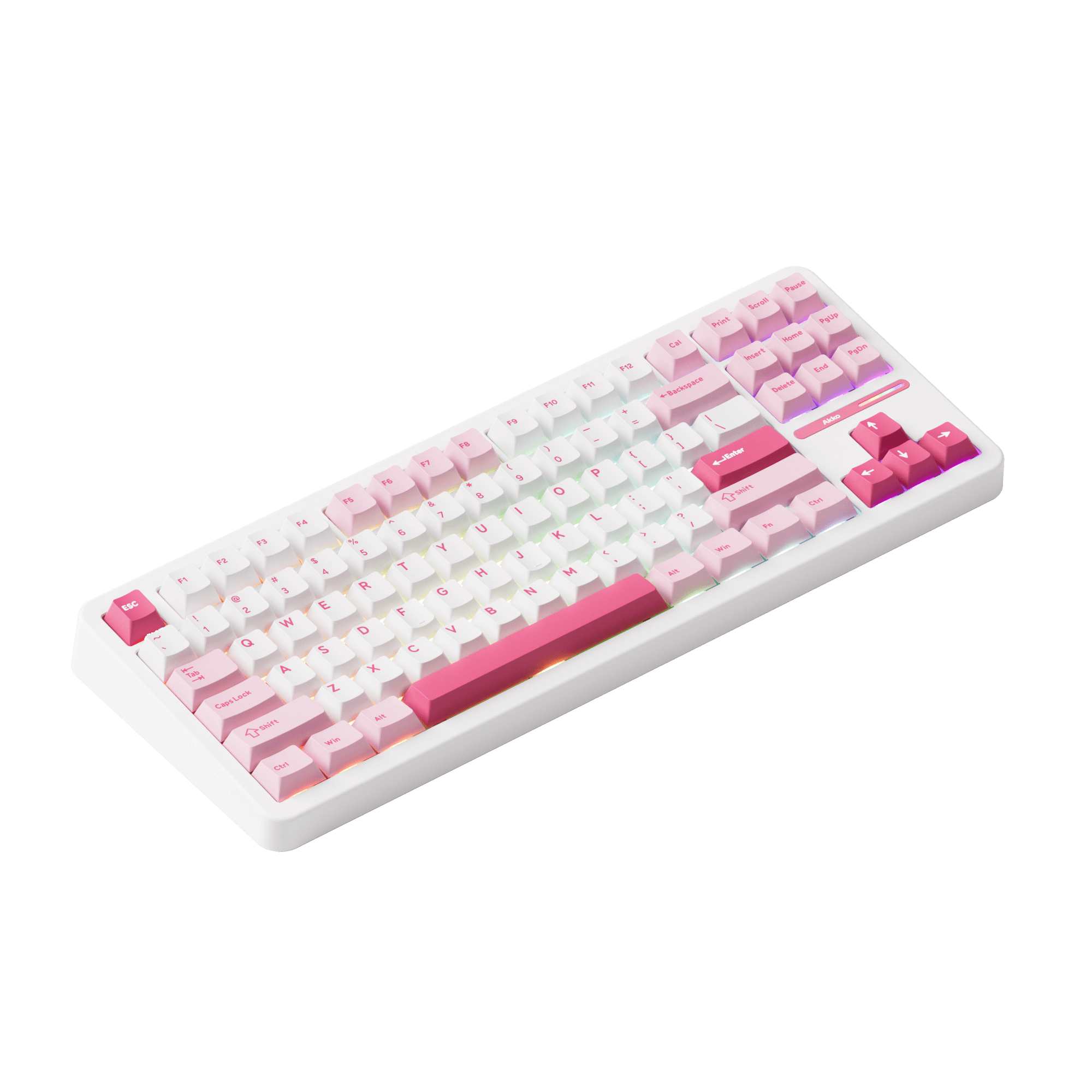 Akko TAC87 Prunus Lannesiana Mechanical Keyboard Left Side