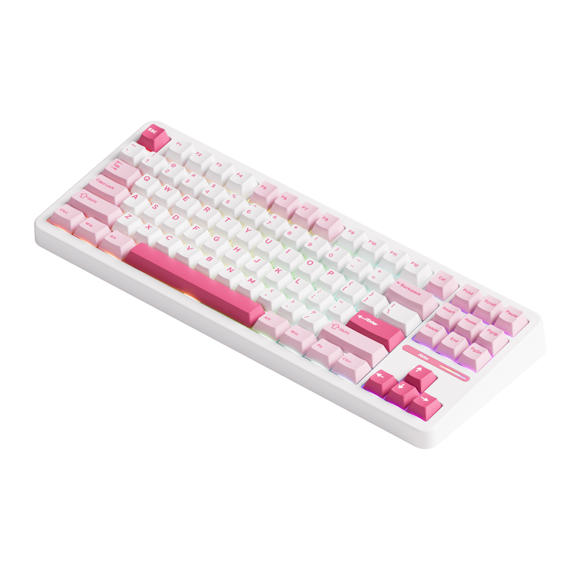 Akko TAC87 Prunus Lannesiana Mechanical Keyboard Right Side