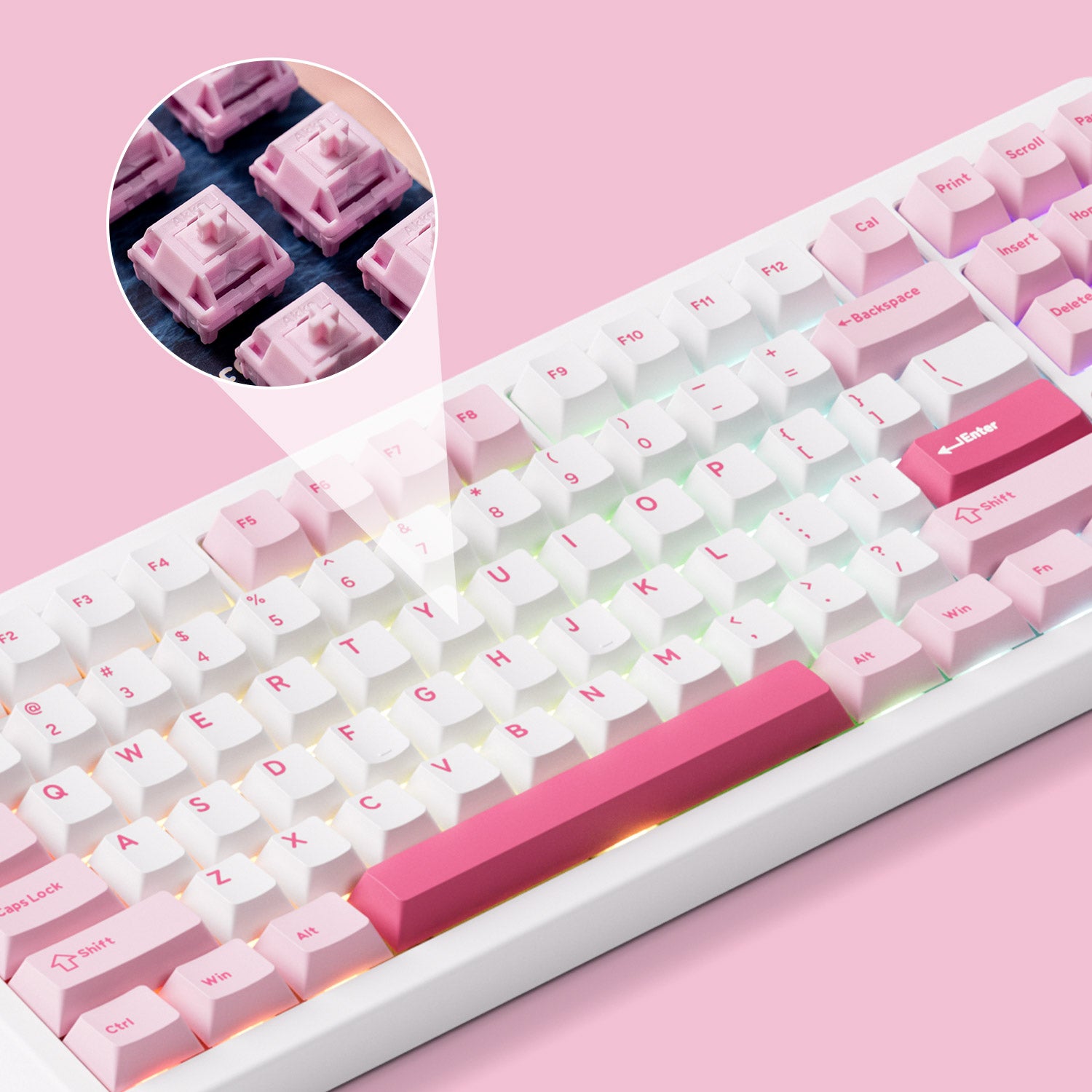 Akko TAC87 Prunus Lannesiana Mechanical Keyboard Hot Swappable