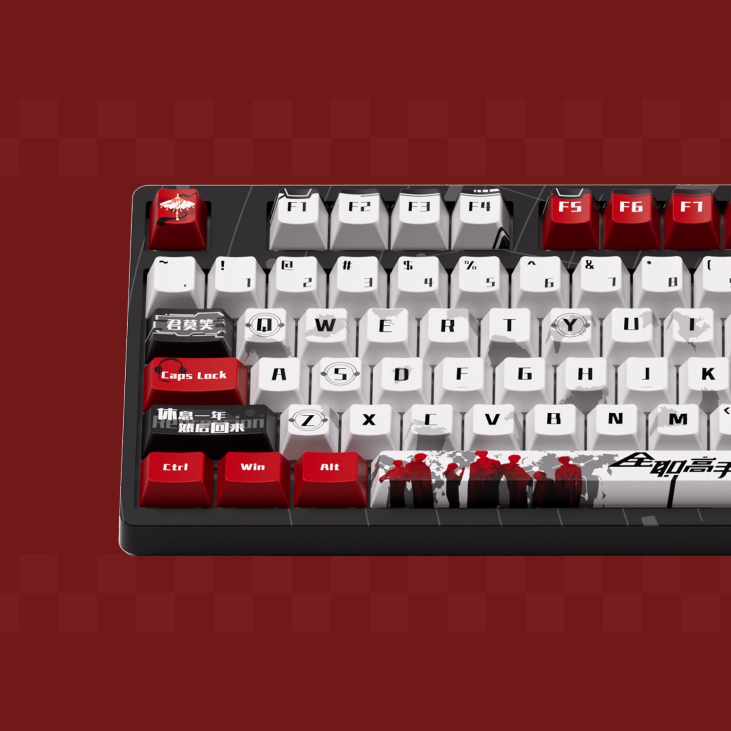 Akko The King’s Avatar 3087 V1 Mechanical Keyboard Left Details