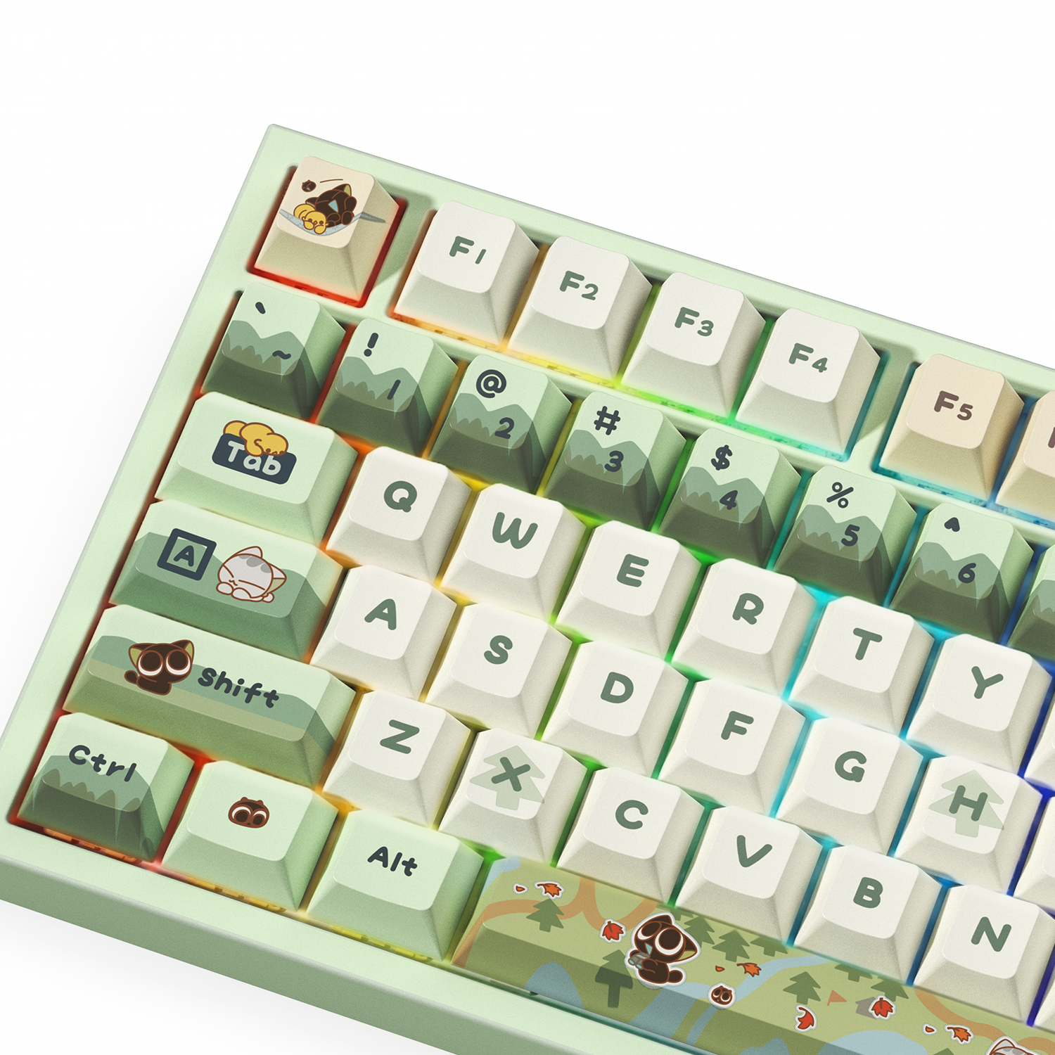 Akko The Legend of Hei 5087 V5 Keyboard Left Details