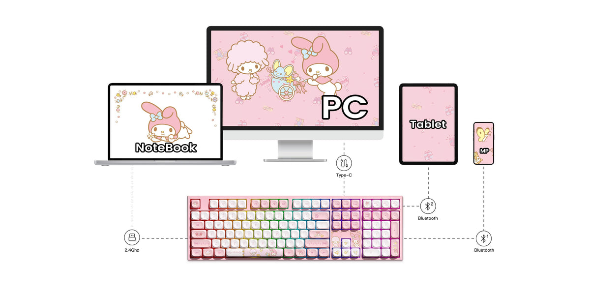 Akko My Melody 5108 V5 Mechanical Keyboard Tri-mode