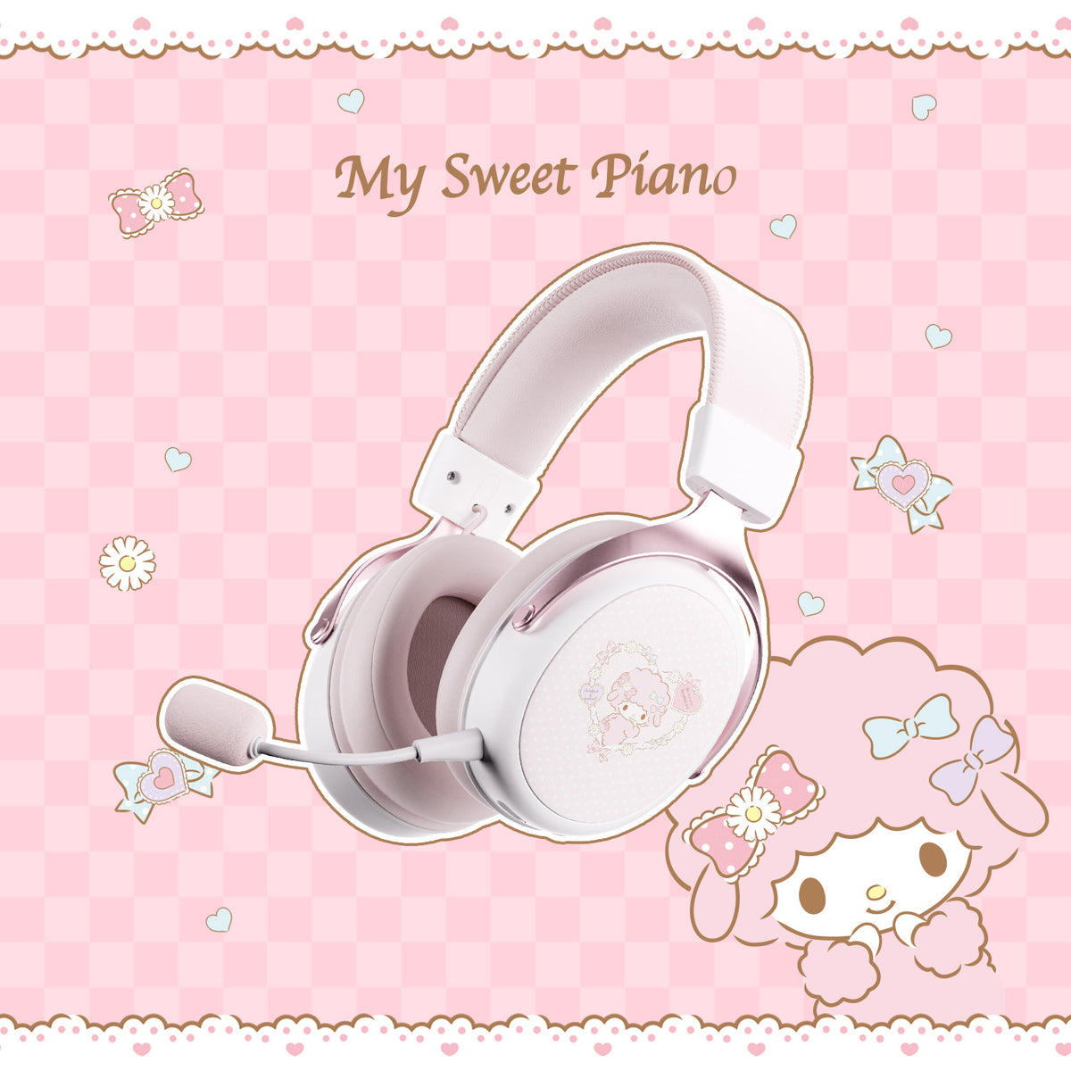 Verge S9 Ultra My Sweet Piano Gaming Headset