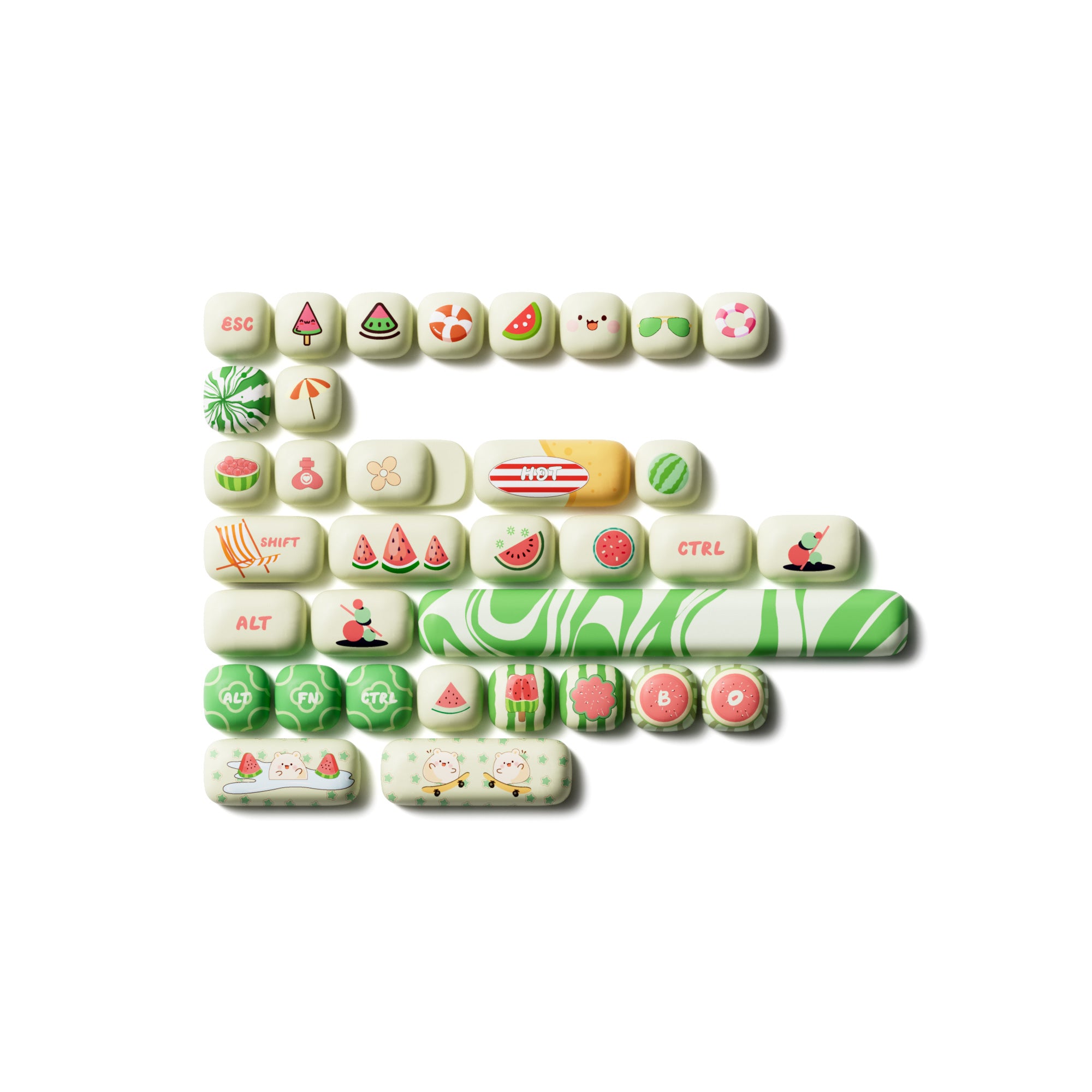 Watermelon Keycap Set (138-key)