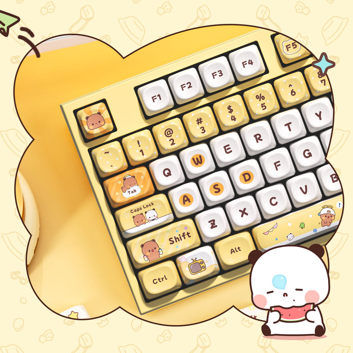 Akko Dudu and Bubu 5108 V5 Mechanical Keyboard Left Details