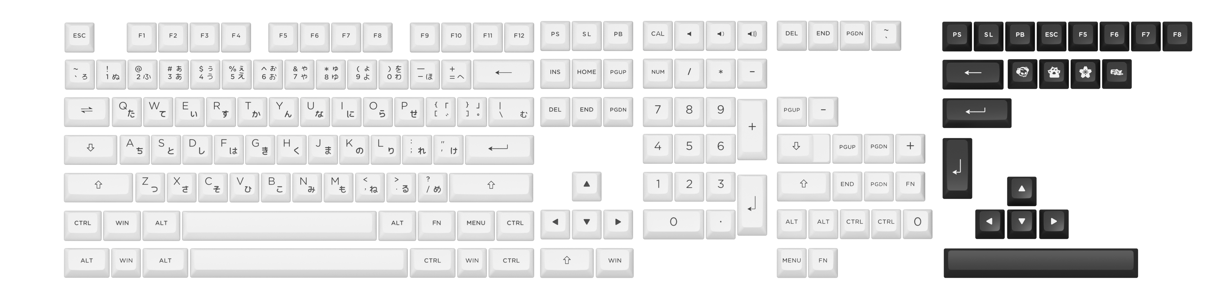 Akko BOW Keycap Set (158-key)