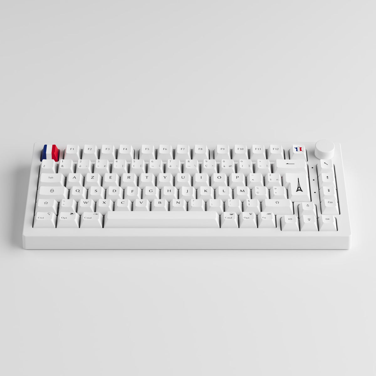 Akko Black on White 5075B Plus ISO FR Keyboard | AKKO EU