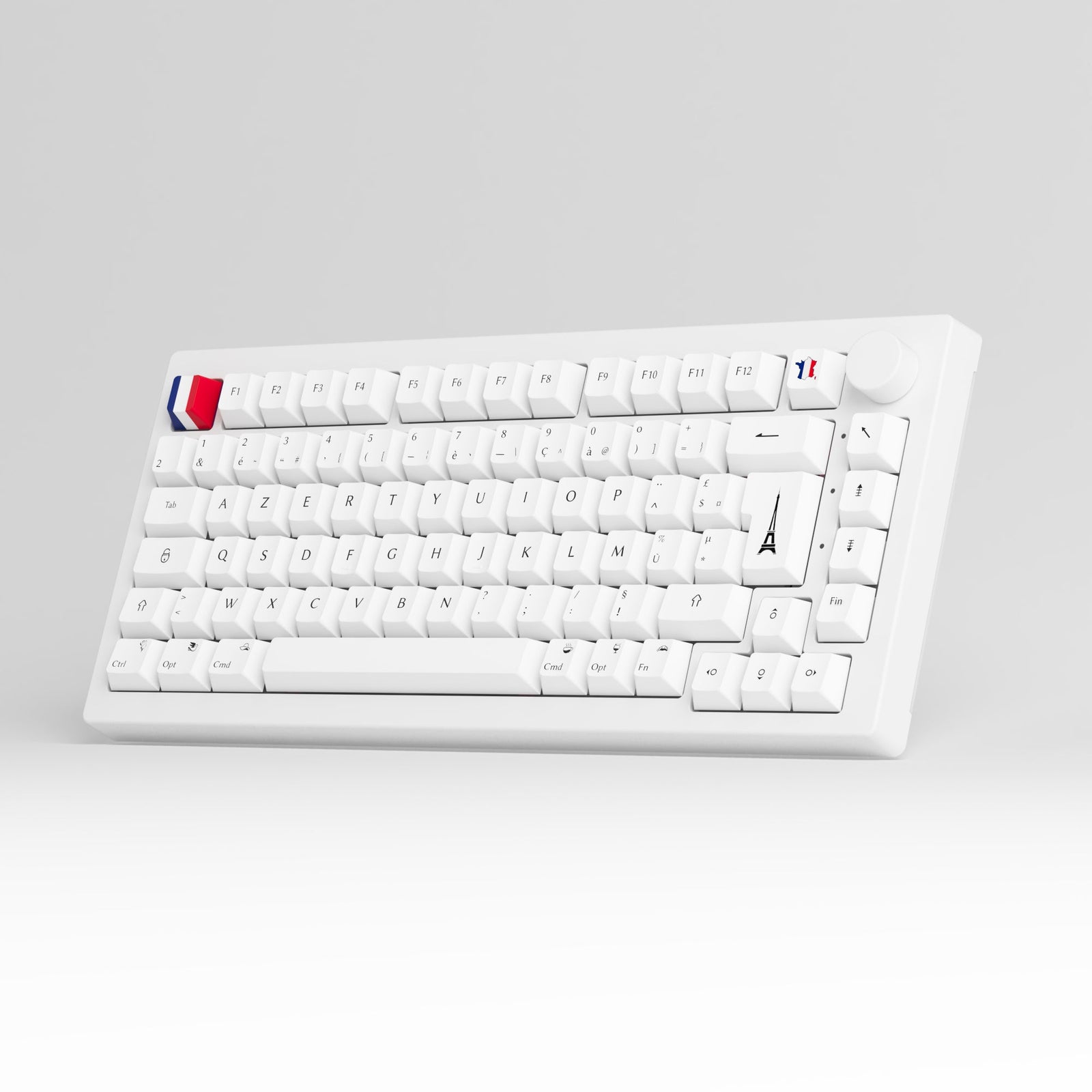 Black on White 5075B Plus ISO FR Keyboard