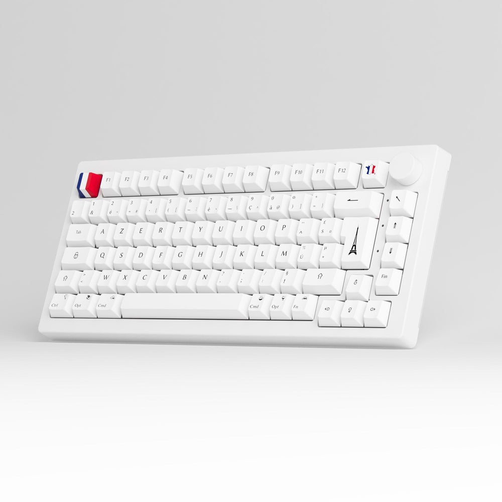 Akko Black on White 5075B Plus ISO FR Keyboard | AKKO EU