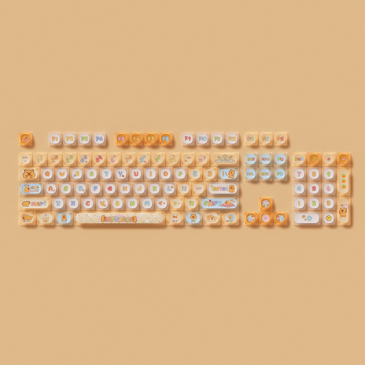 Capybara Keycap Set (142-key)