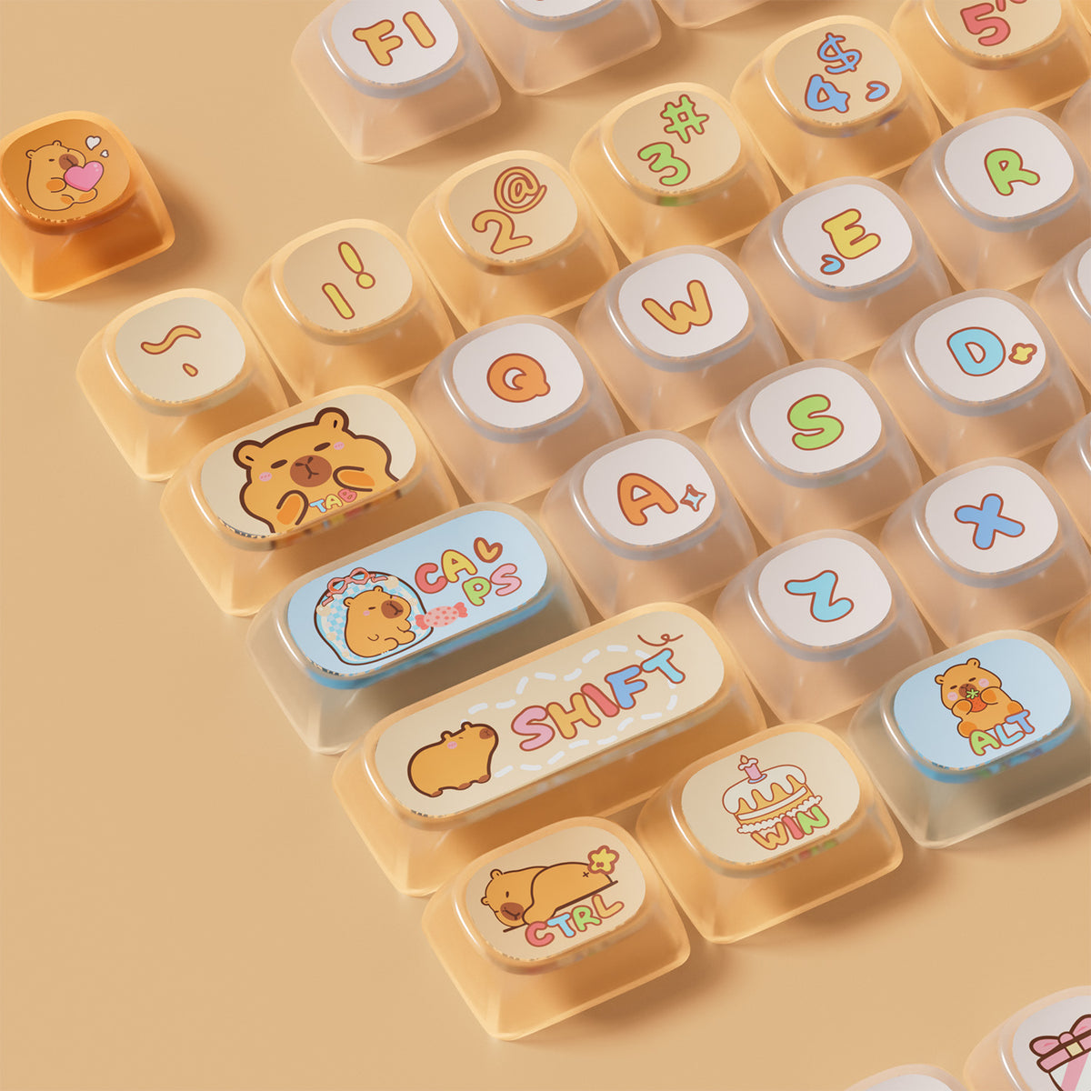 Akko Capybara PBT Keycap Set