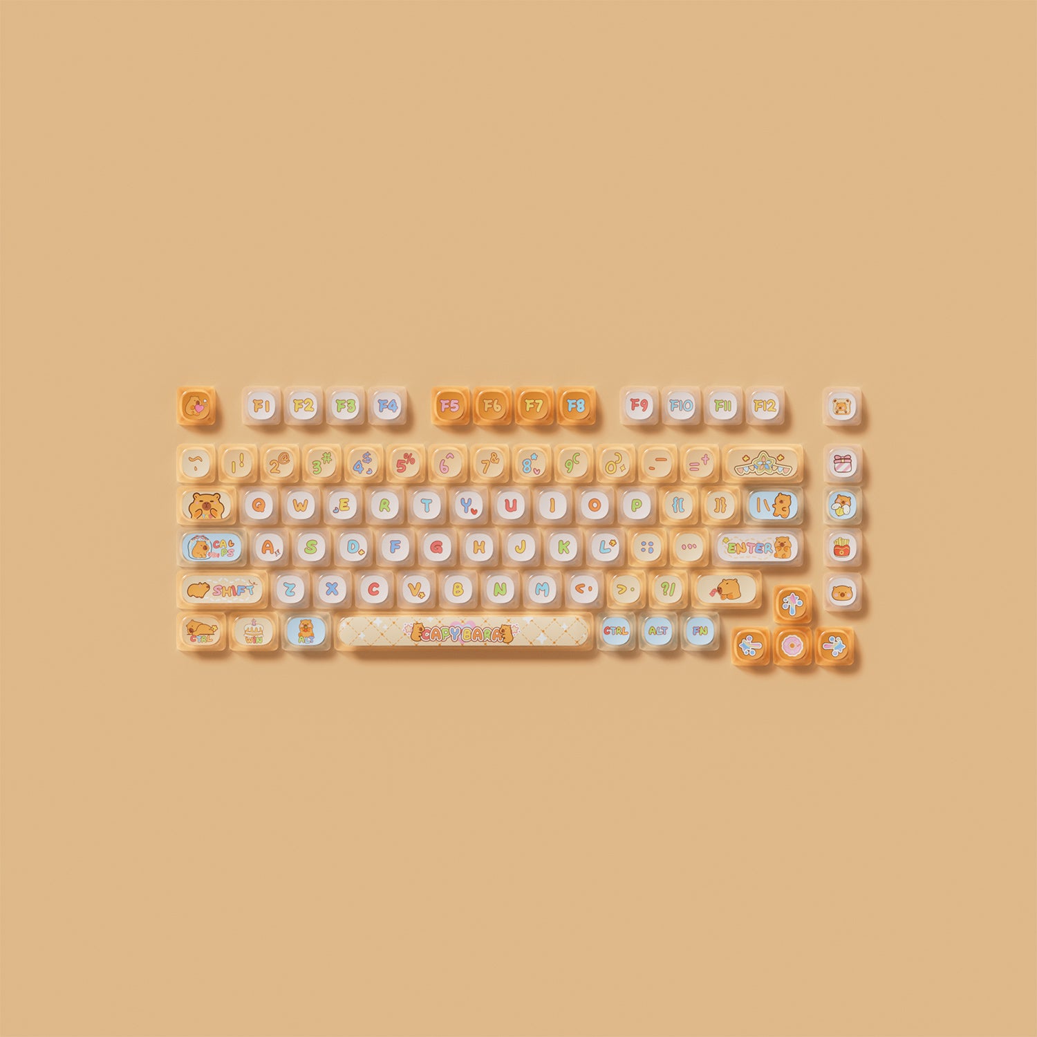 Capybara Keycap Set (142-key)