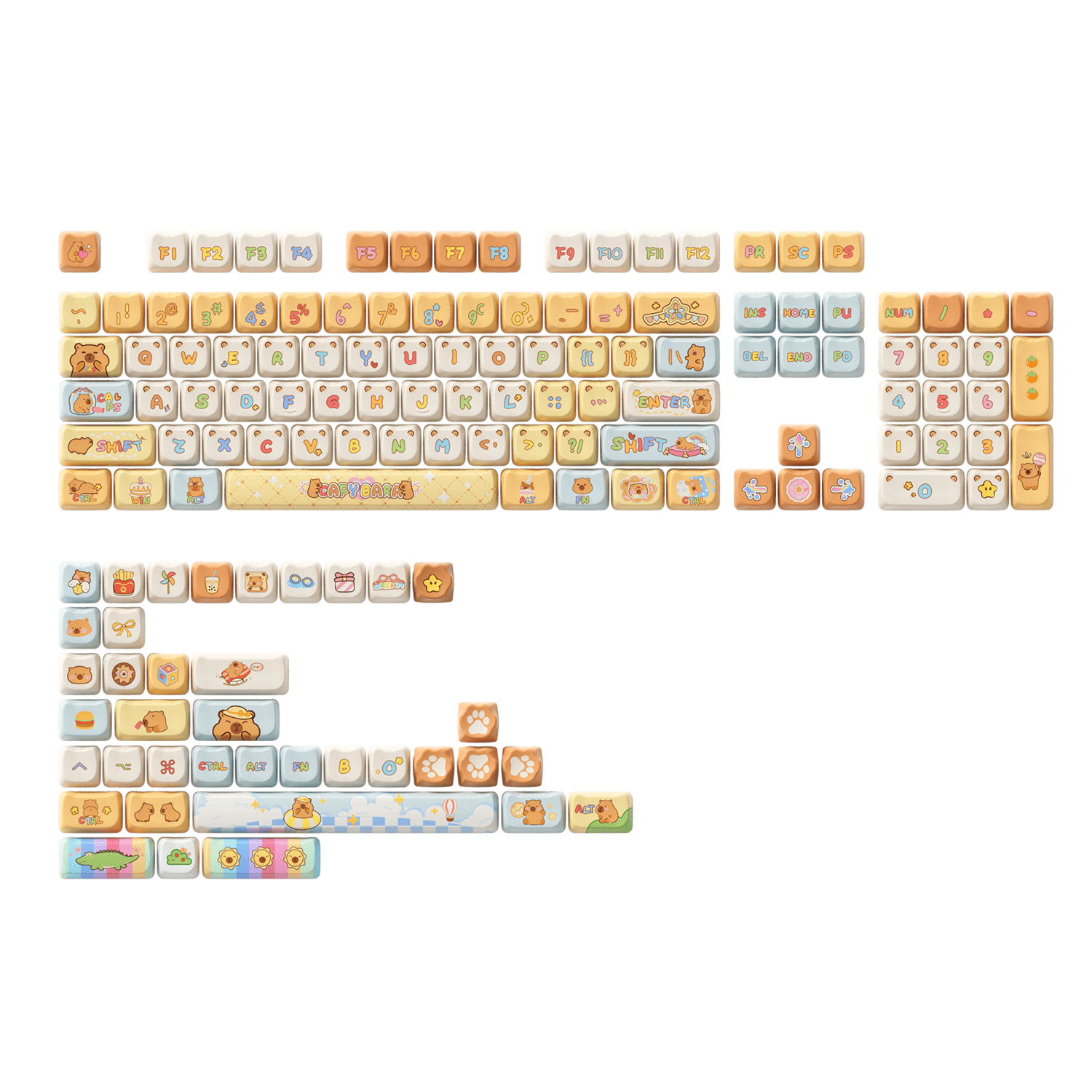 Capybara Keycap Set (142-key)