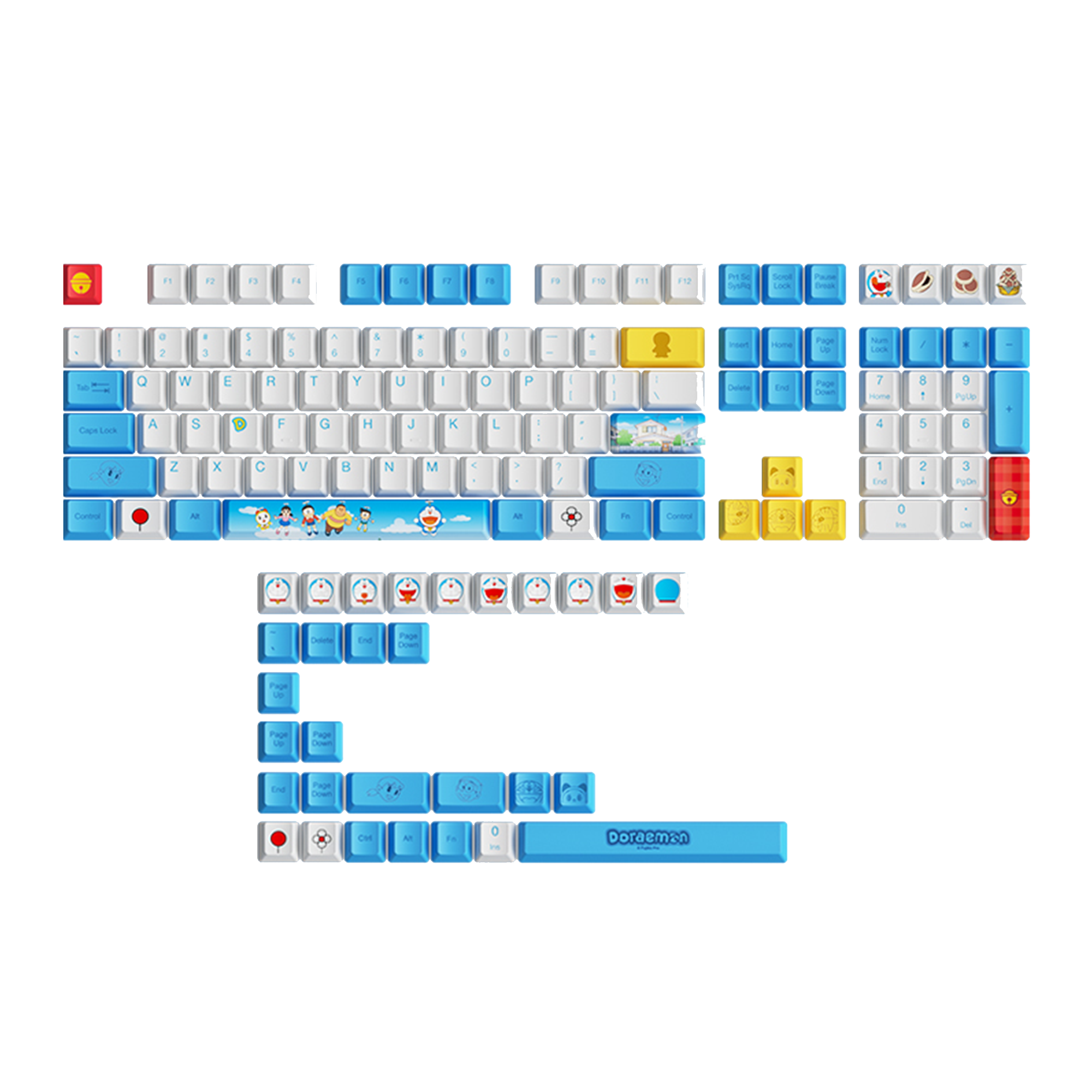 Doraemon Keycap Set(138-key)