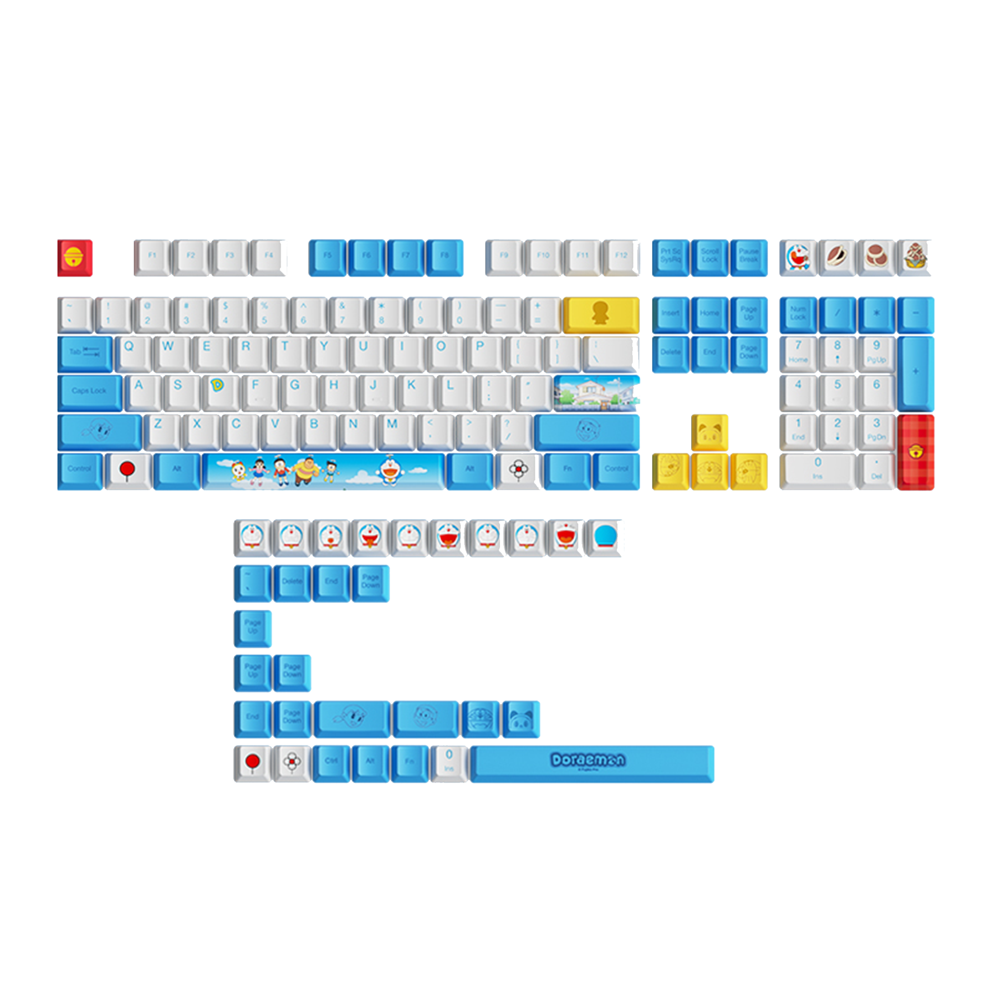 Doraemon Keycap Set(138key)
