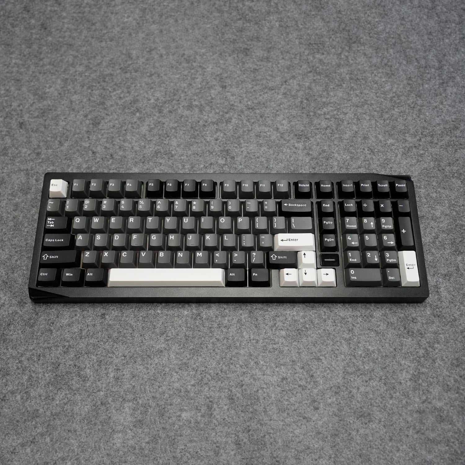 Akko Gem 02 VIA Custom Mechanical Keyboard Black Silver Front Details