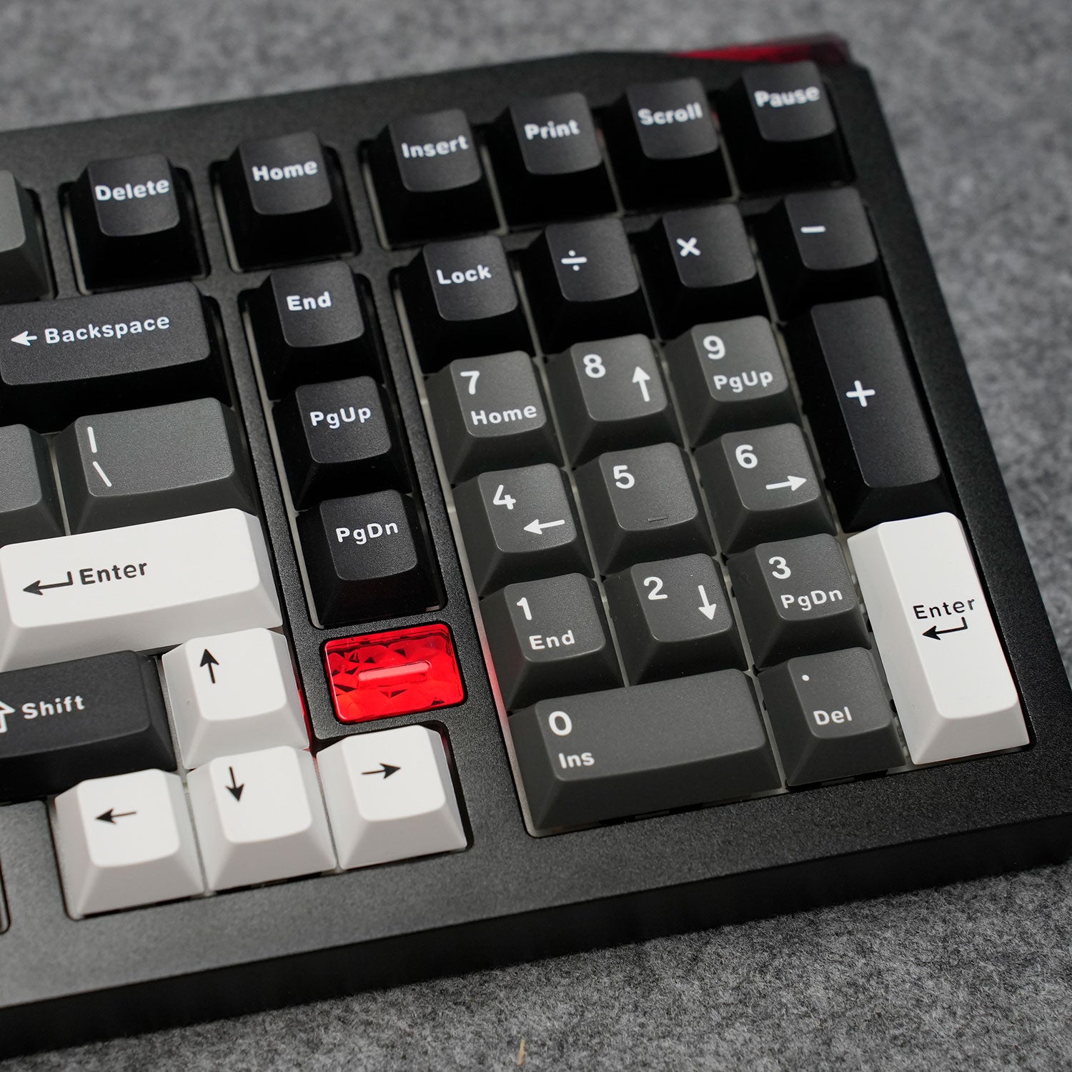 Akko Gem 02 VIA Custom Mechanical Keyboard Black Silver Program Backlit
