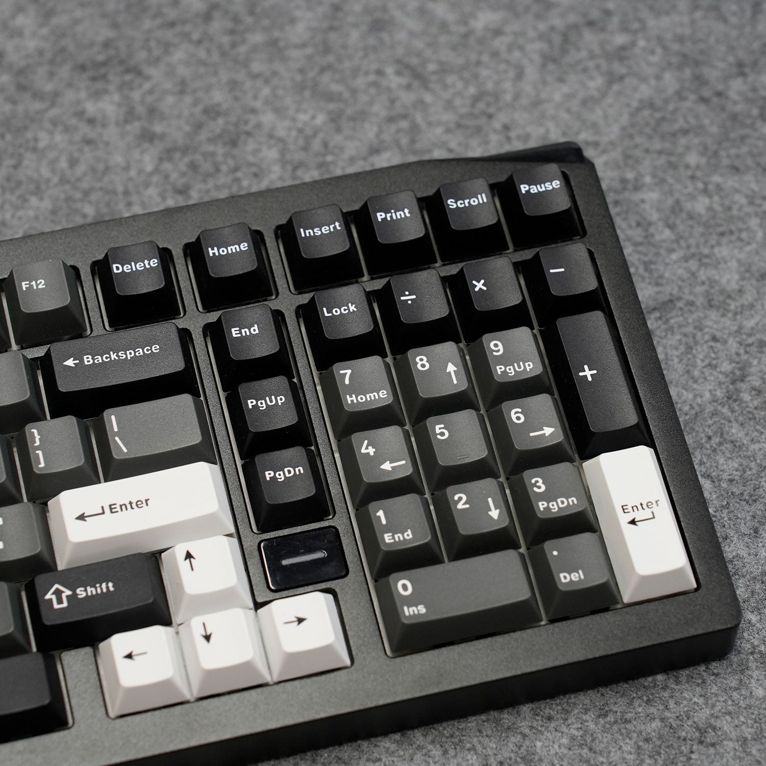 Akko Gem 02 VIA Custom Mechanical Keyboard Black Silver Right Details