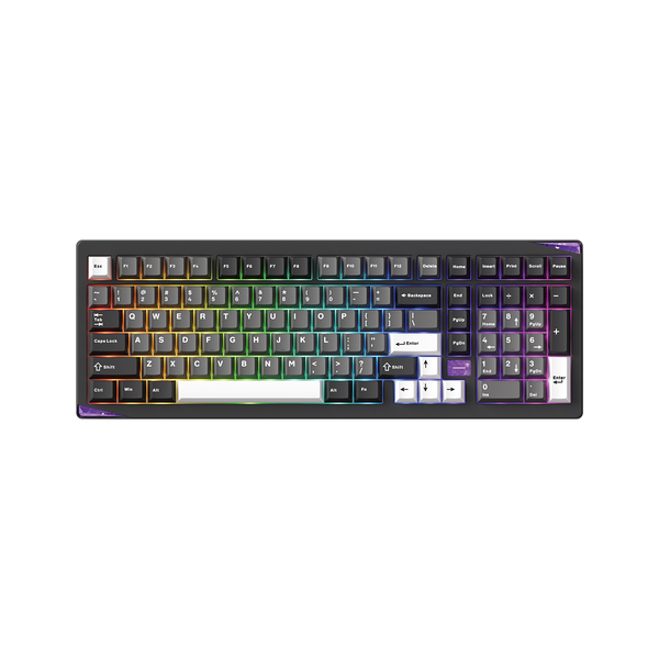 Akko Gem 02 VIA Custom Mechanical Keyboard Black Silver