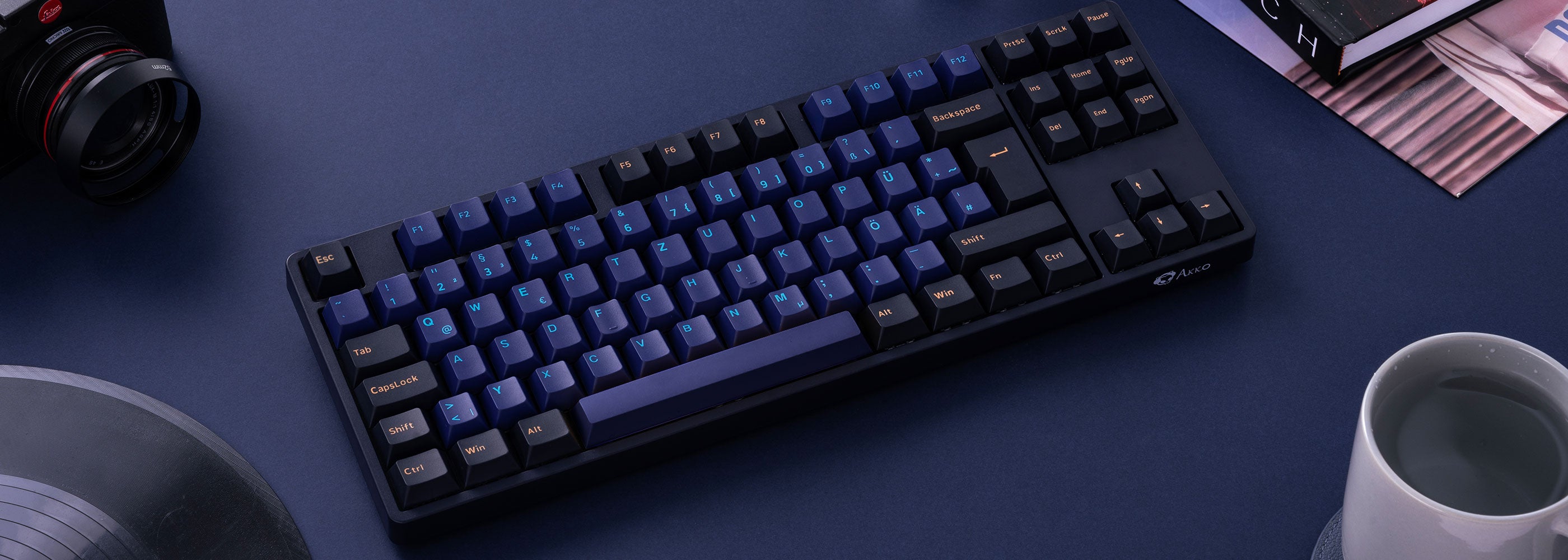 Horizon ISO Nordic Keycap Set Installed on the Keyboard