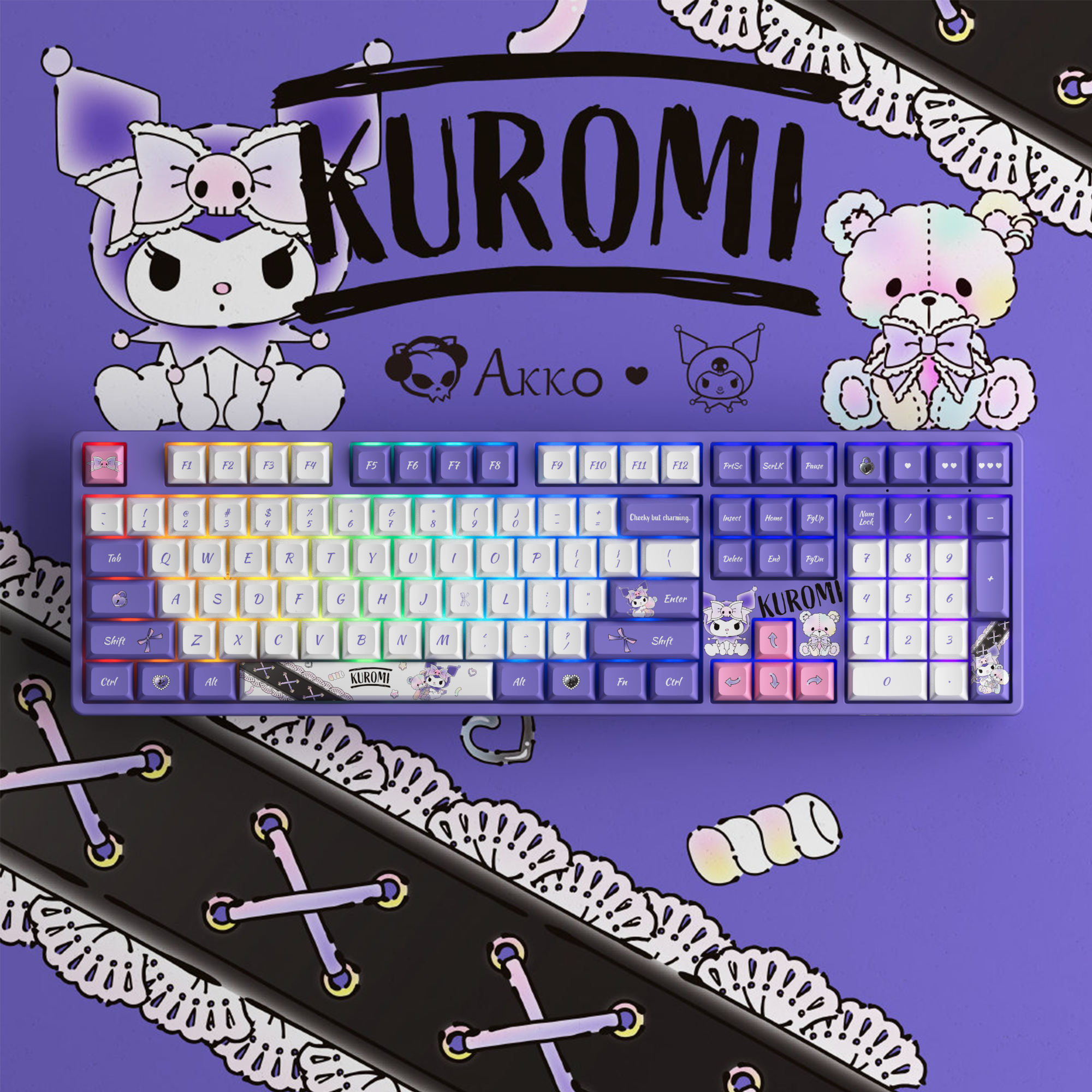 Kuromi Keycap Set (129-key)