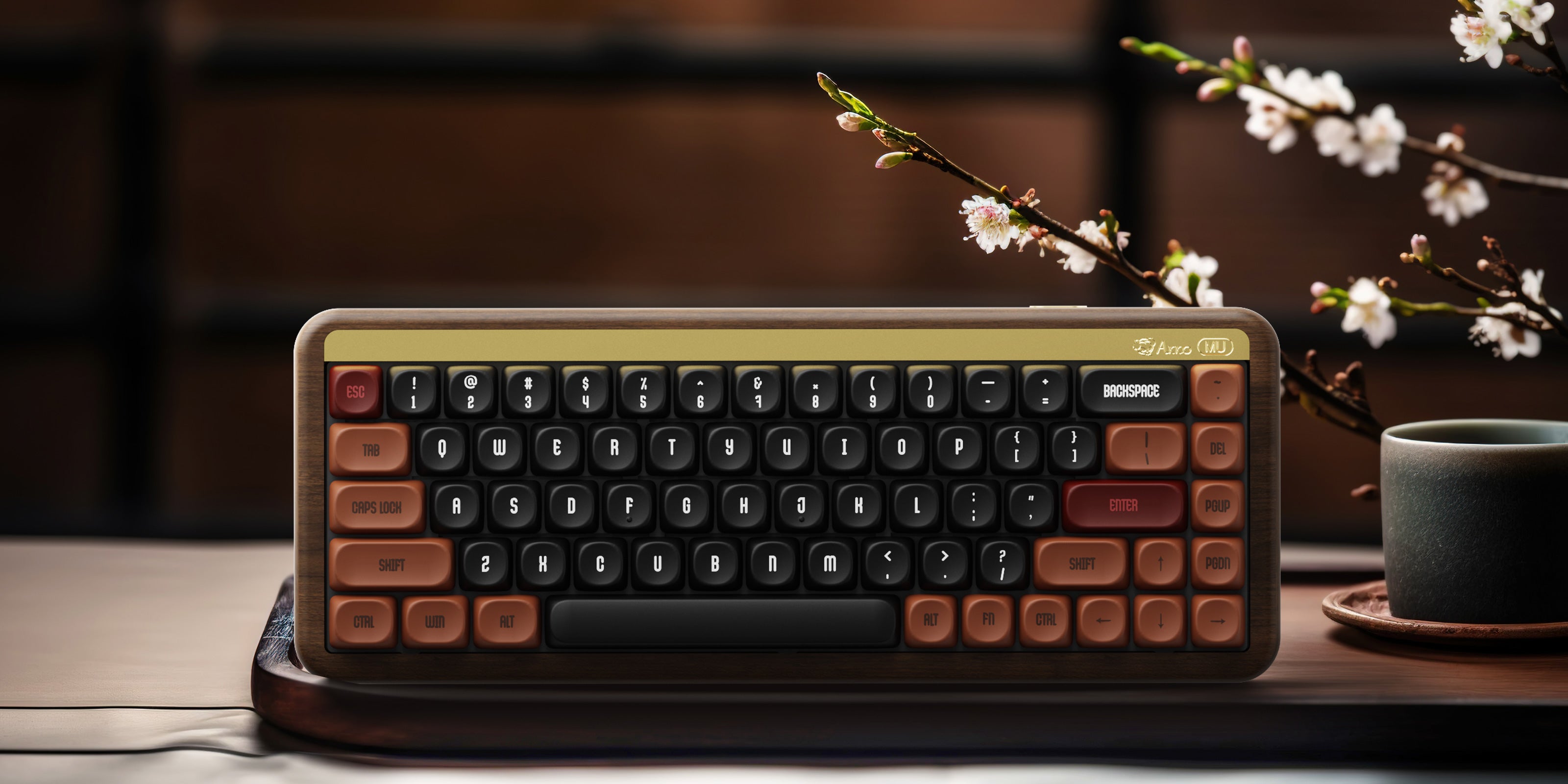 新品 Akko MU01 ウッドケース キーボード autumn MU01 Autumn Wooden Keyboard | Akko Official Global Site