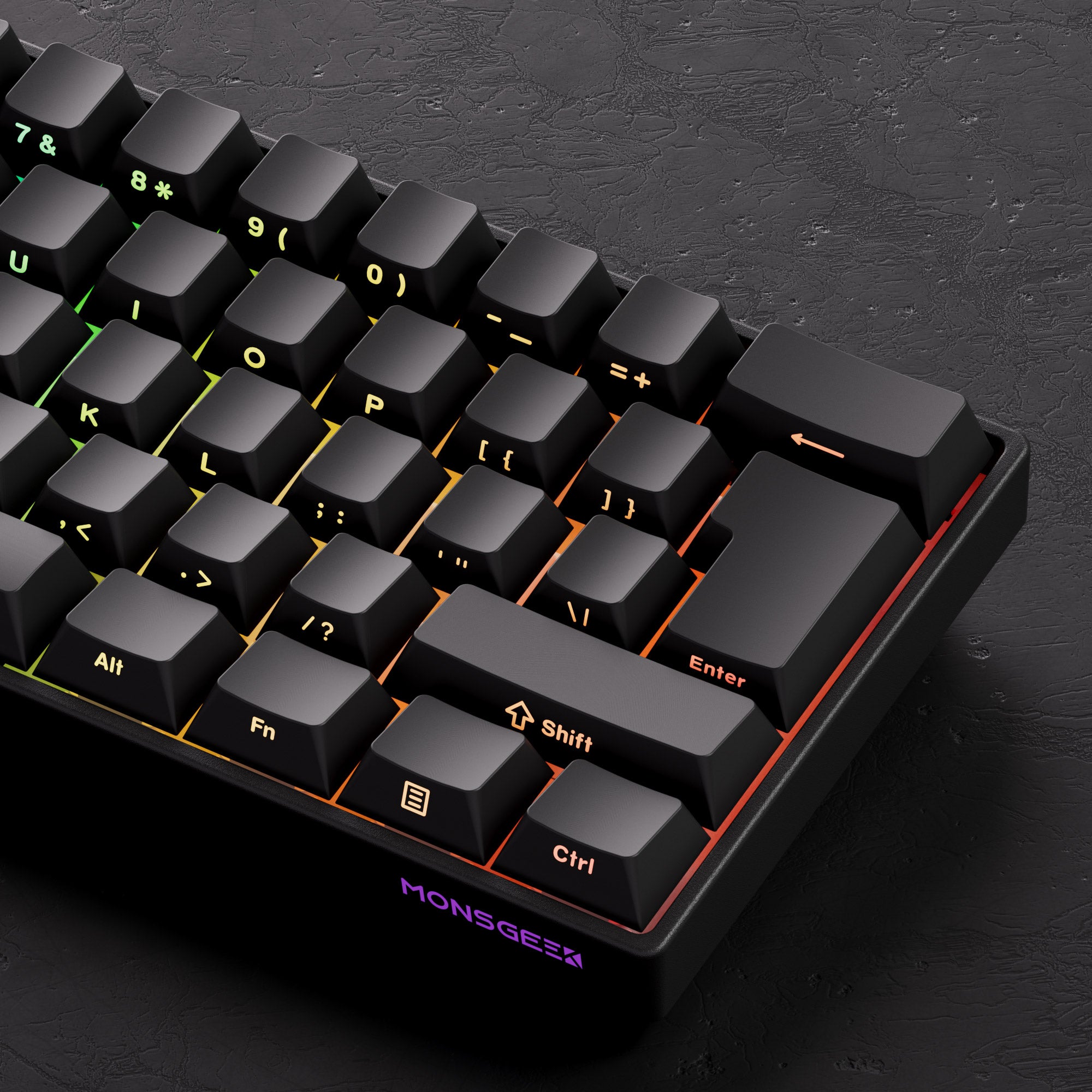 Monsgeek FUN60 Pro ISO HE Magnetic Keyboard Keycap Details