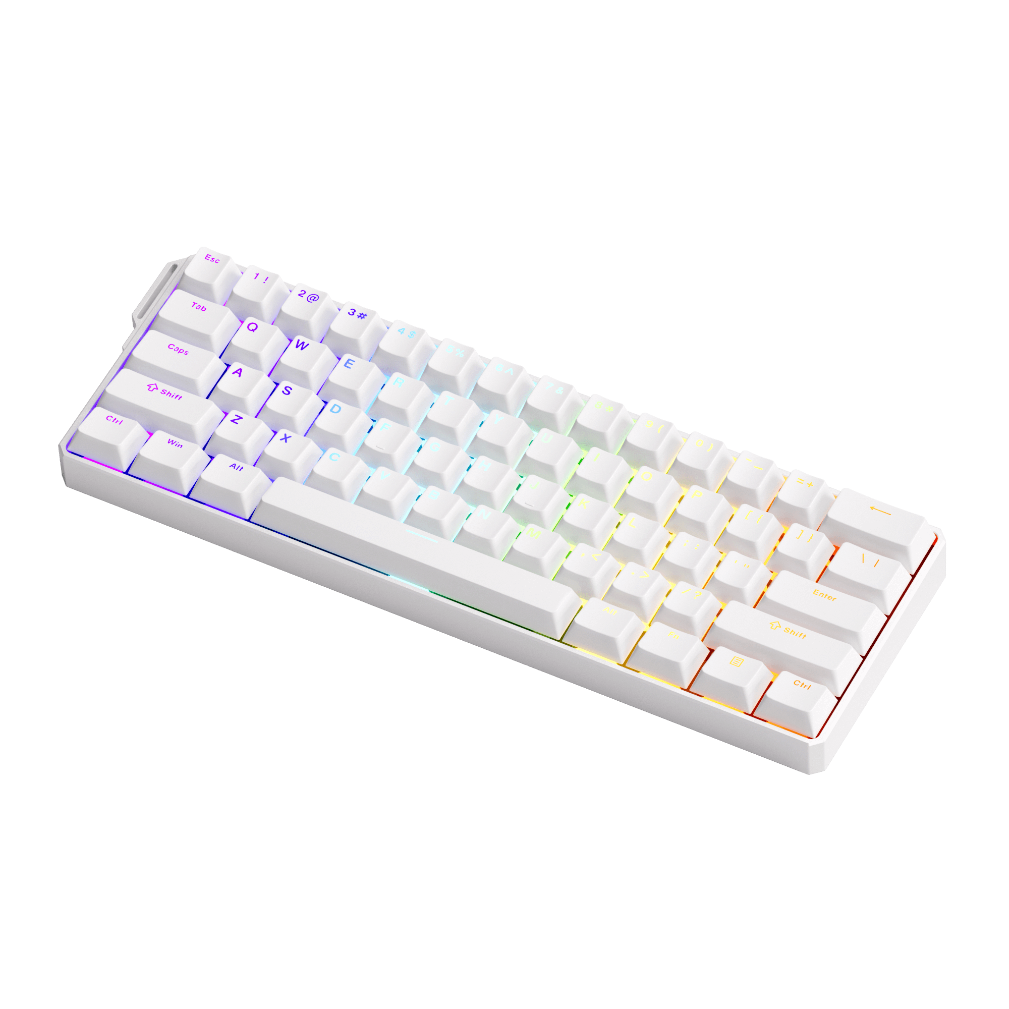 FUN60 Ultra White Magnetic Keyboard