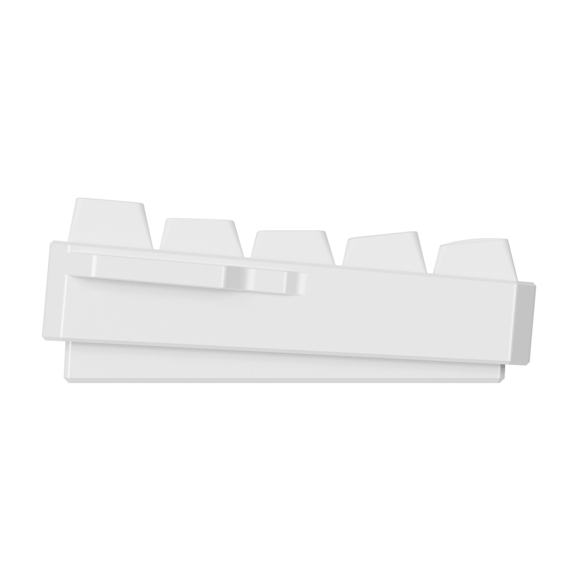 FUN60 Ultra White Magnetic Keyboard Side Details