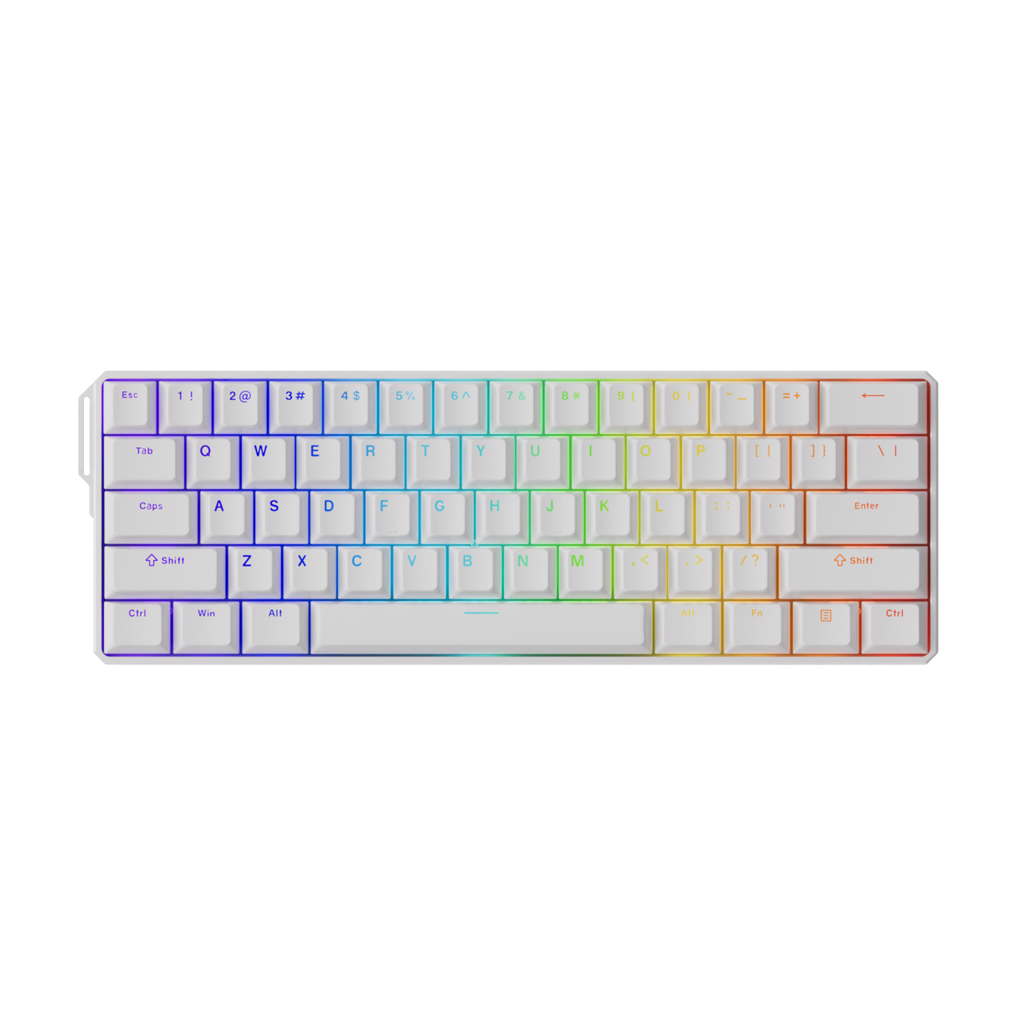 FUN60 Ultra White Magnetic Keyboard