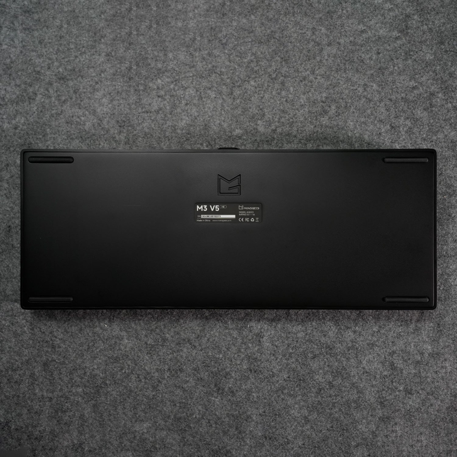 Monsgeek M3 V5 HE Magnetic Keybaord Back Details