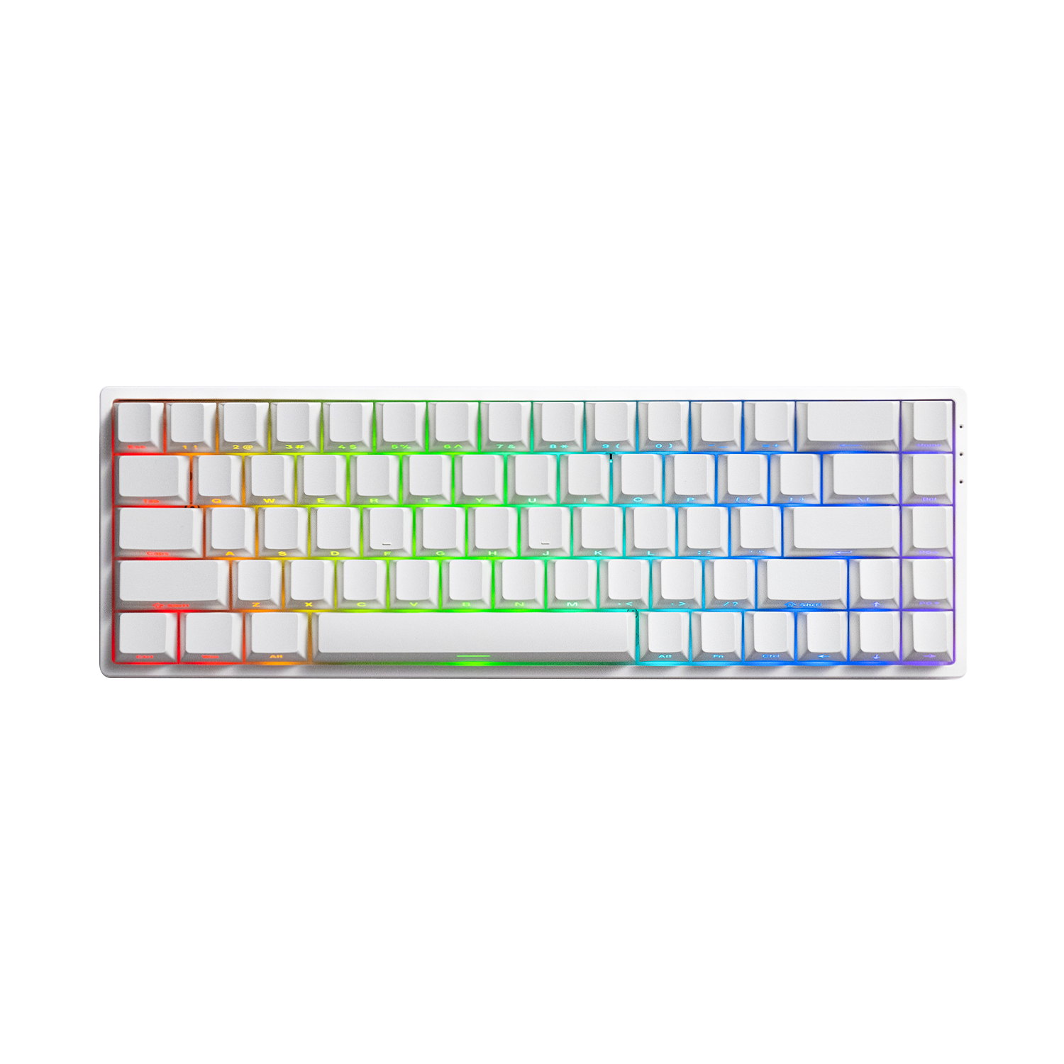 Monsgeek FUN68 HE Magnetic Keyboard White Version With RGB on