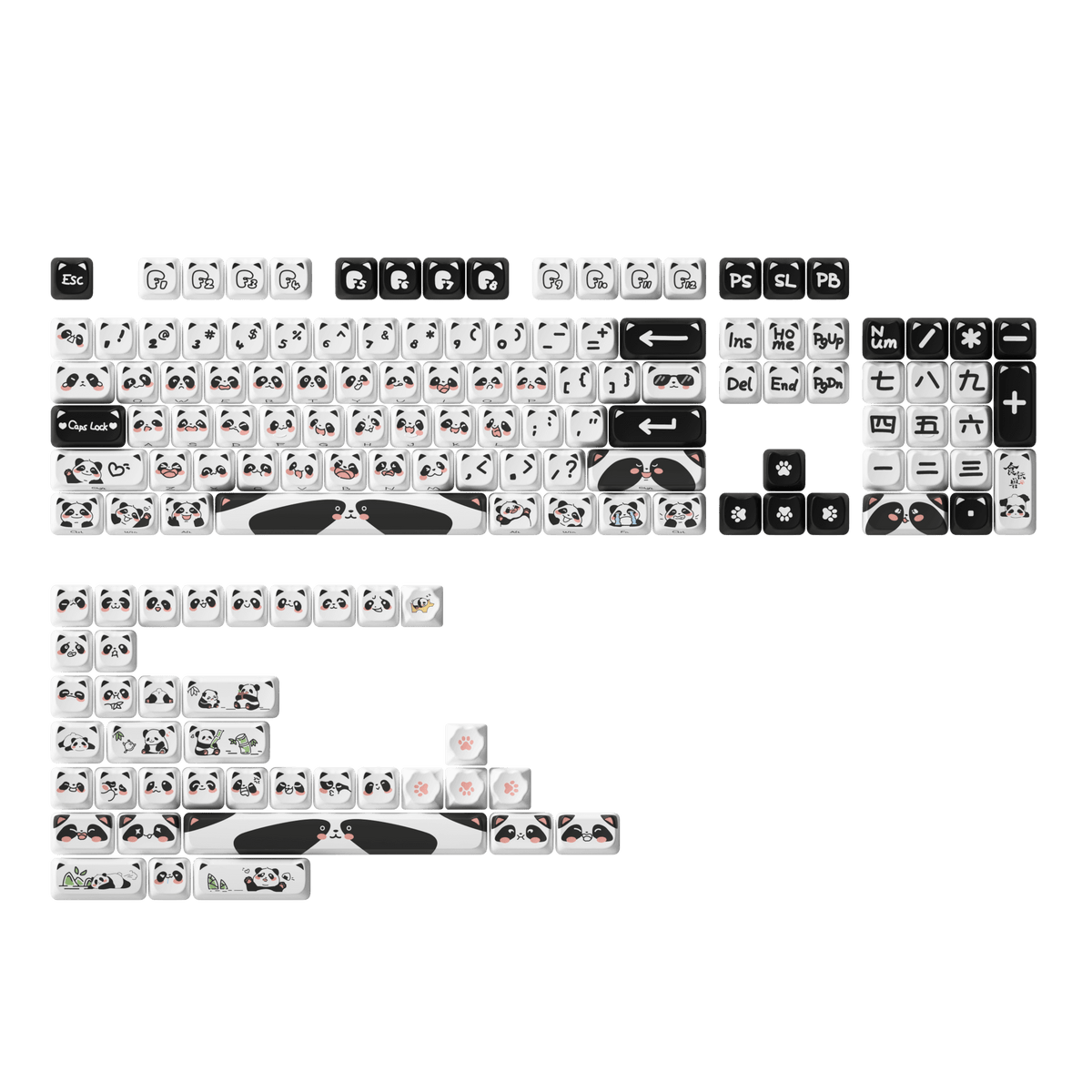 Akko Panda MAO Keycap Set (142-Key) | AKKO EU