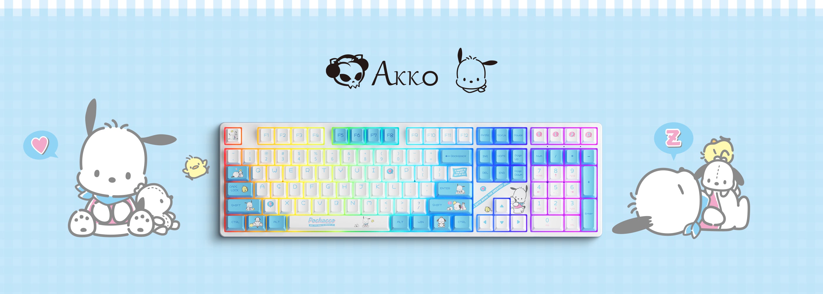 Akko Pochacco Blue 5108B Plus Mechanical Keyboard | AKKO EU