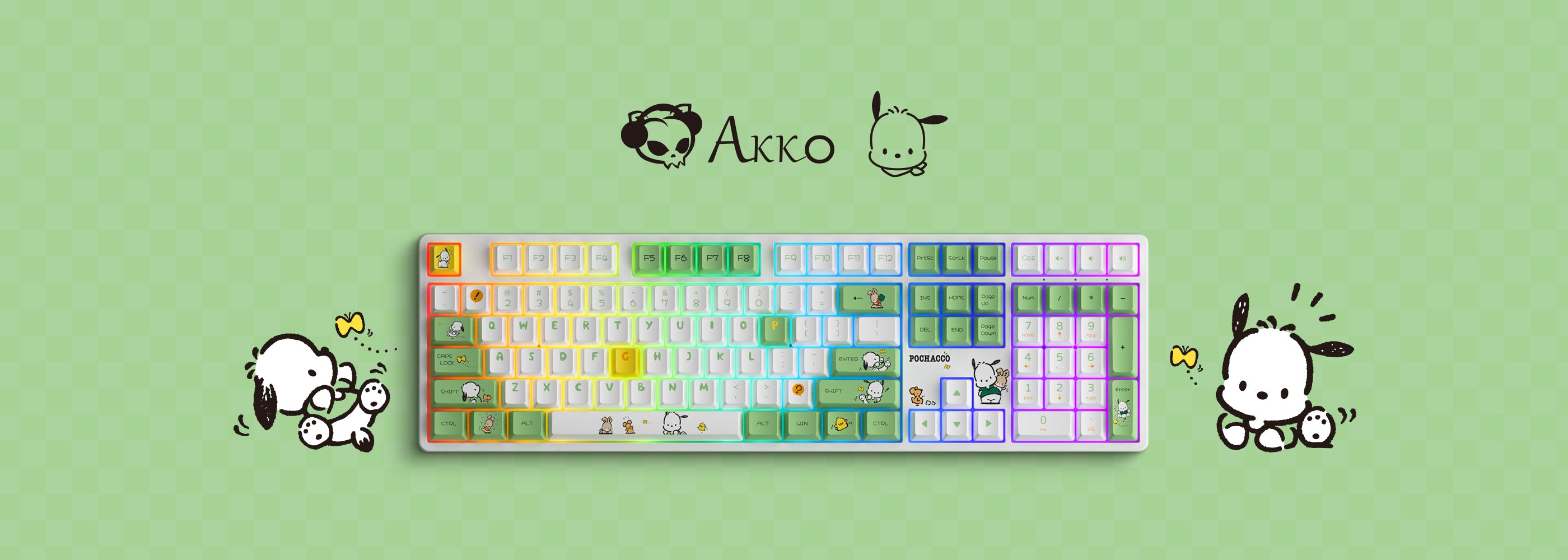 akkoページ Akko Pochacco Green 5108B Plus Keyboard | AKKO EU