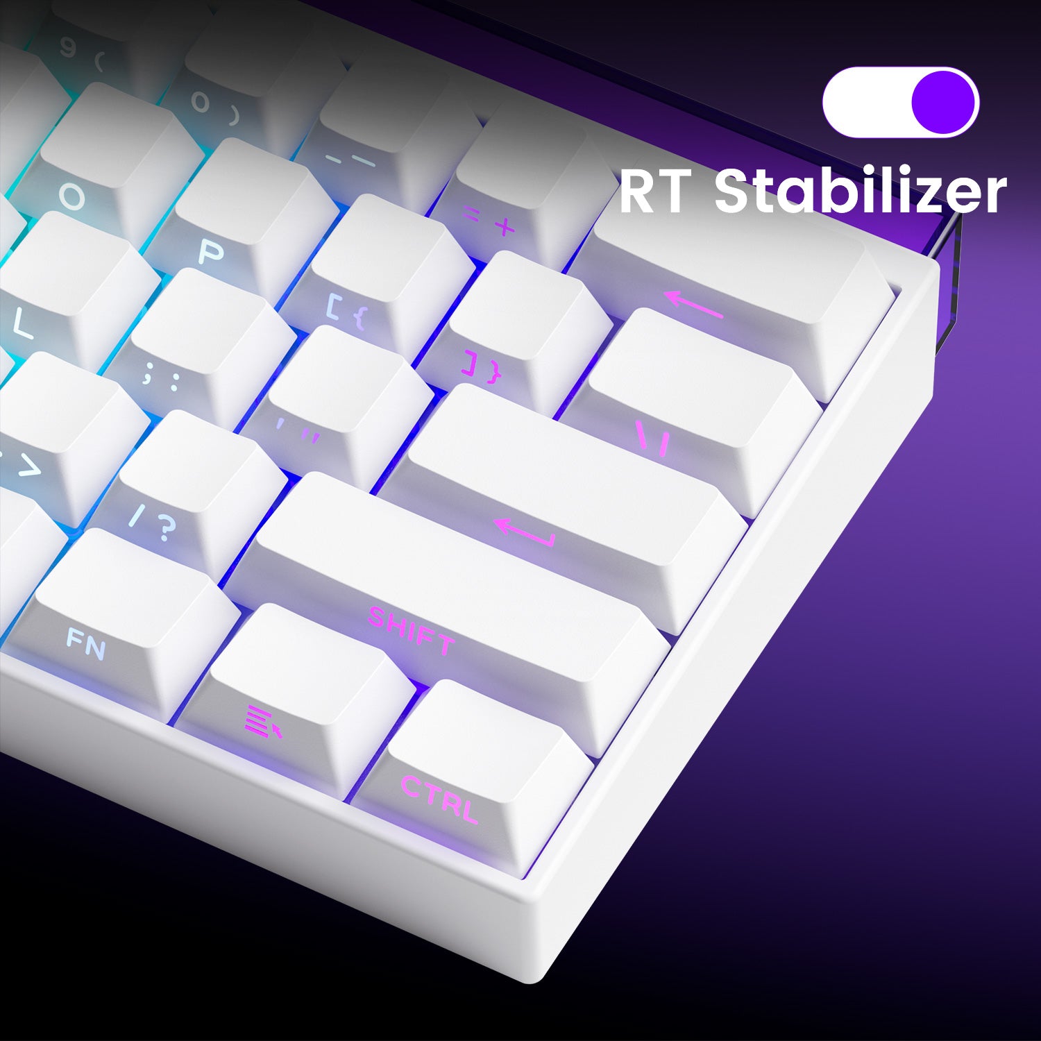 Shine60 HE Magnetic Keyboard RT Stabilizer