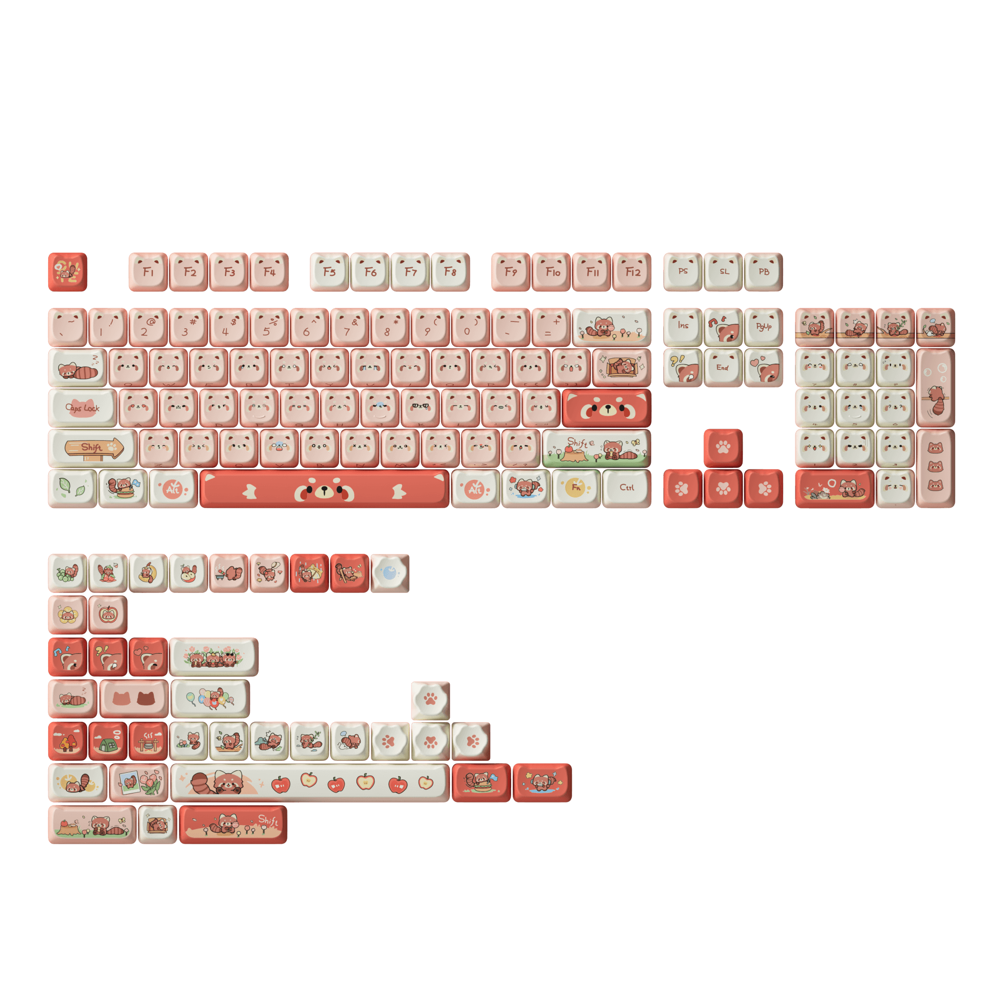 Racoon MAO Keycap Set (142-Key)