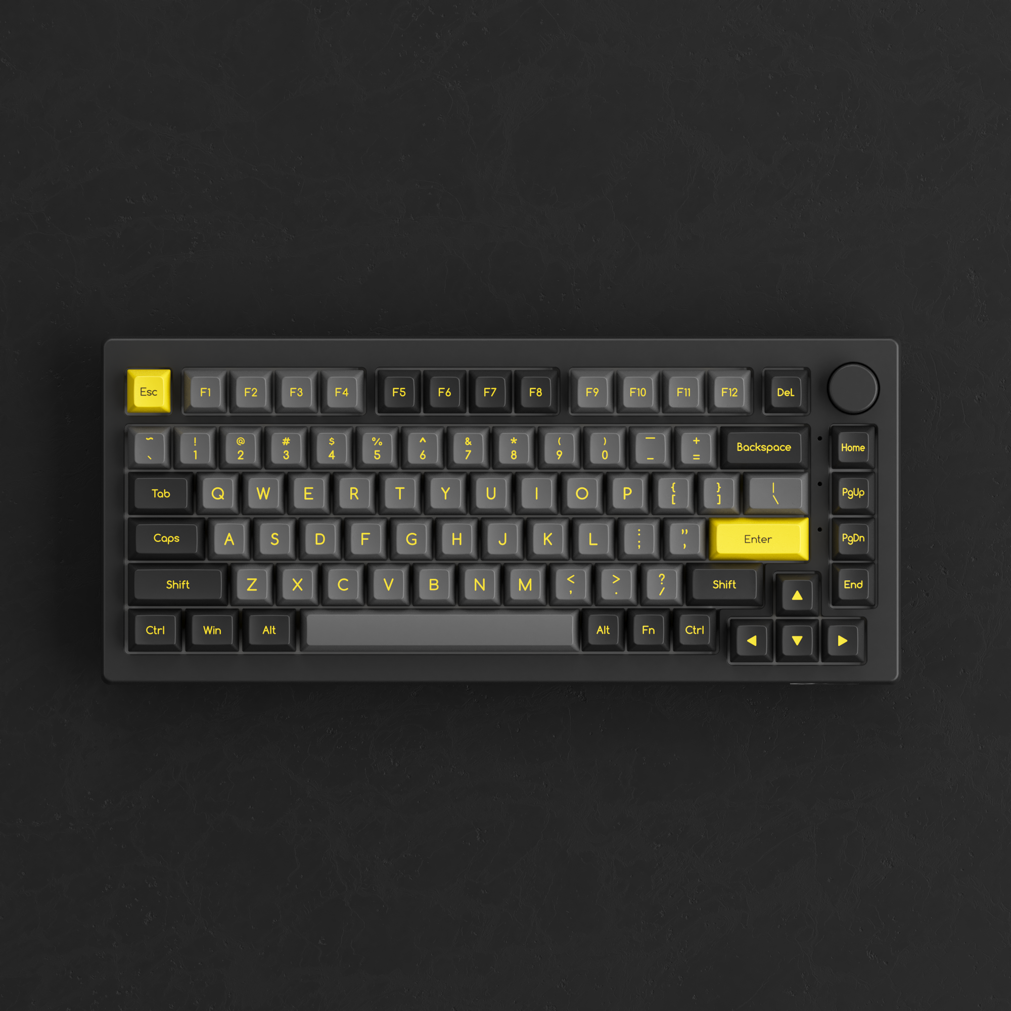 Black & Gold ABS SAL Keycap Set (195-Key)