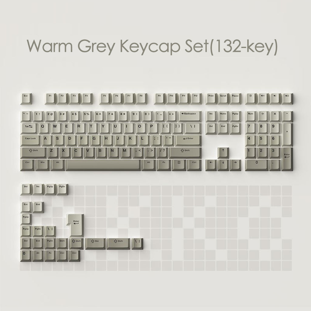 Warm Gray Keycap Set (132-key)