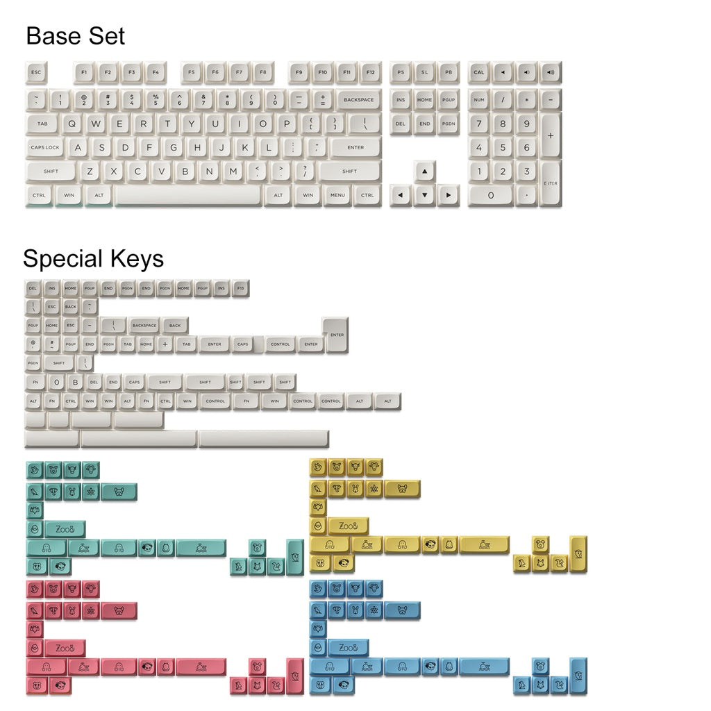 Cream Keycap Set(282-Key)