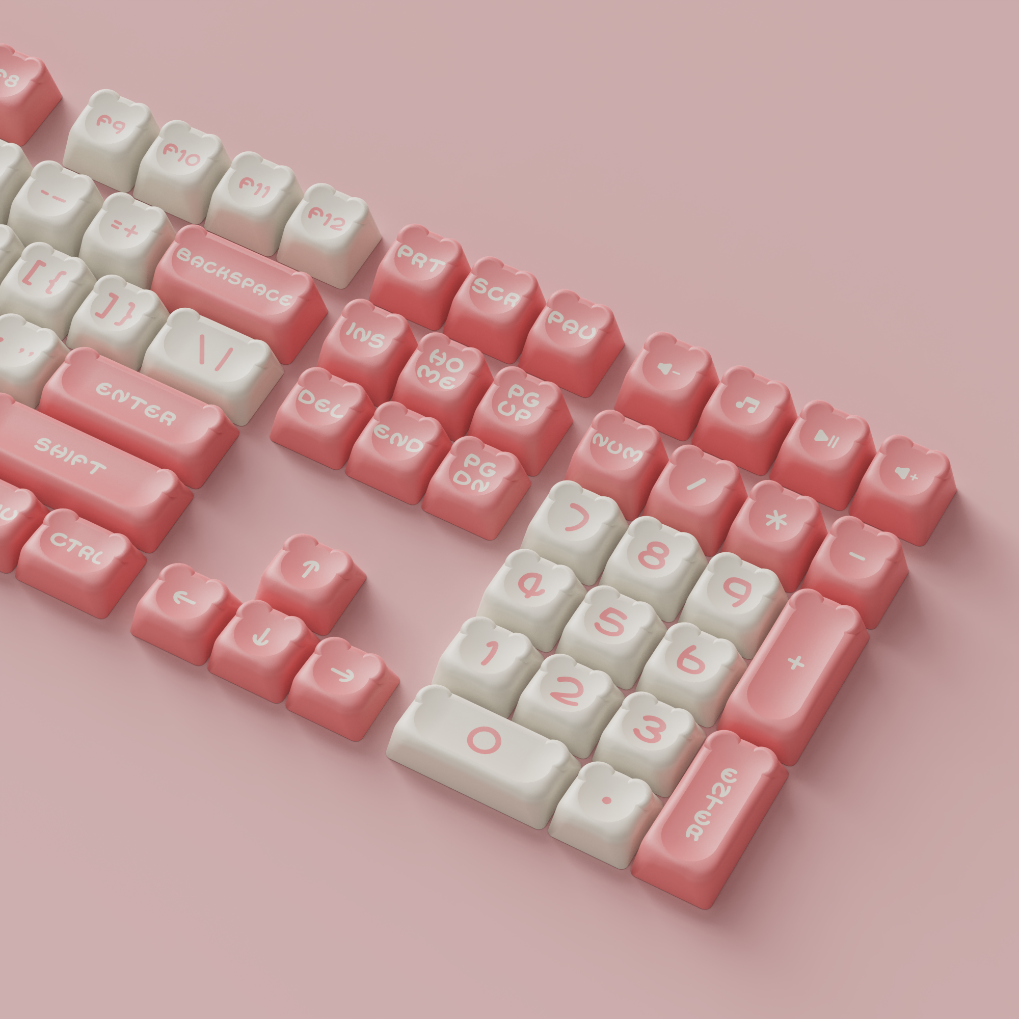 Sakura Bear Keycap Set (122-Key)