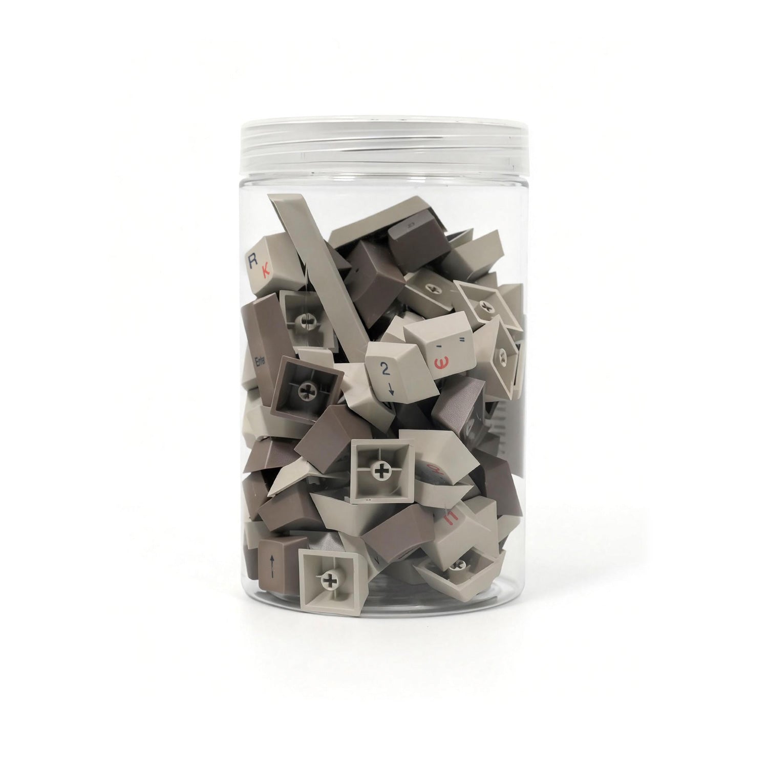 Akko Steam Engine Cyrillic Keycap Set (108-key) Jar Packaging