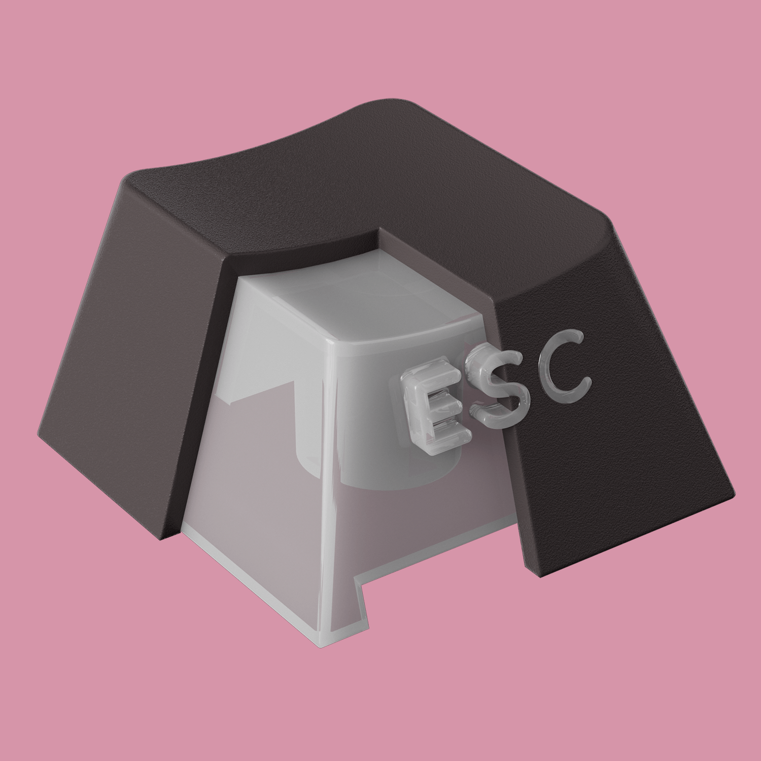 Akko Black Pink Gradient Keycap Set PC PBT Double Shot Keycaps