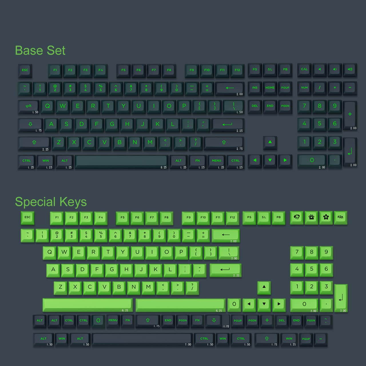 Wavez Keycap Set (226-key)