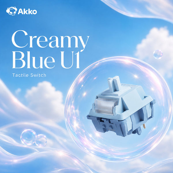 Creamy Blue U1 Switch (Tactile, 100pcs)