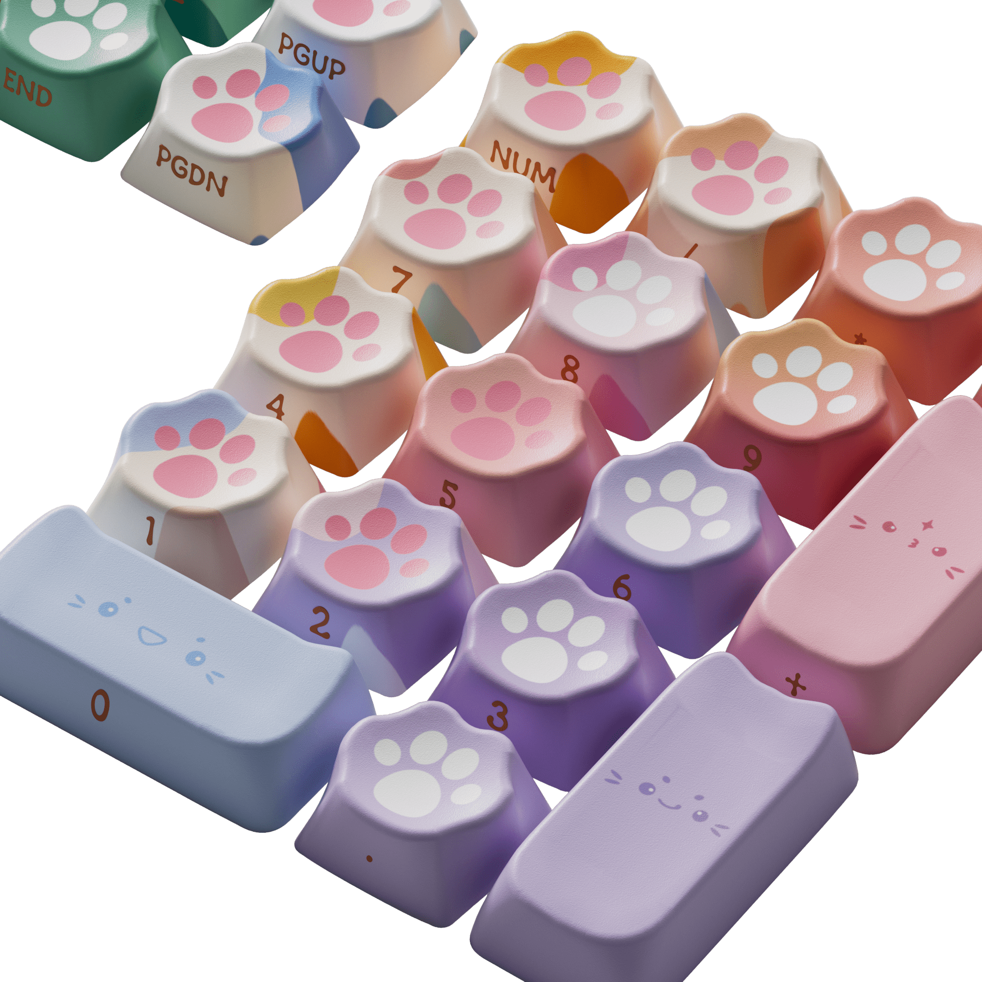 Kitty Paws Keycap Set (142-key)