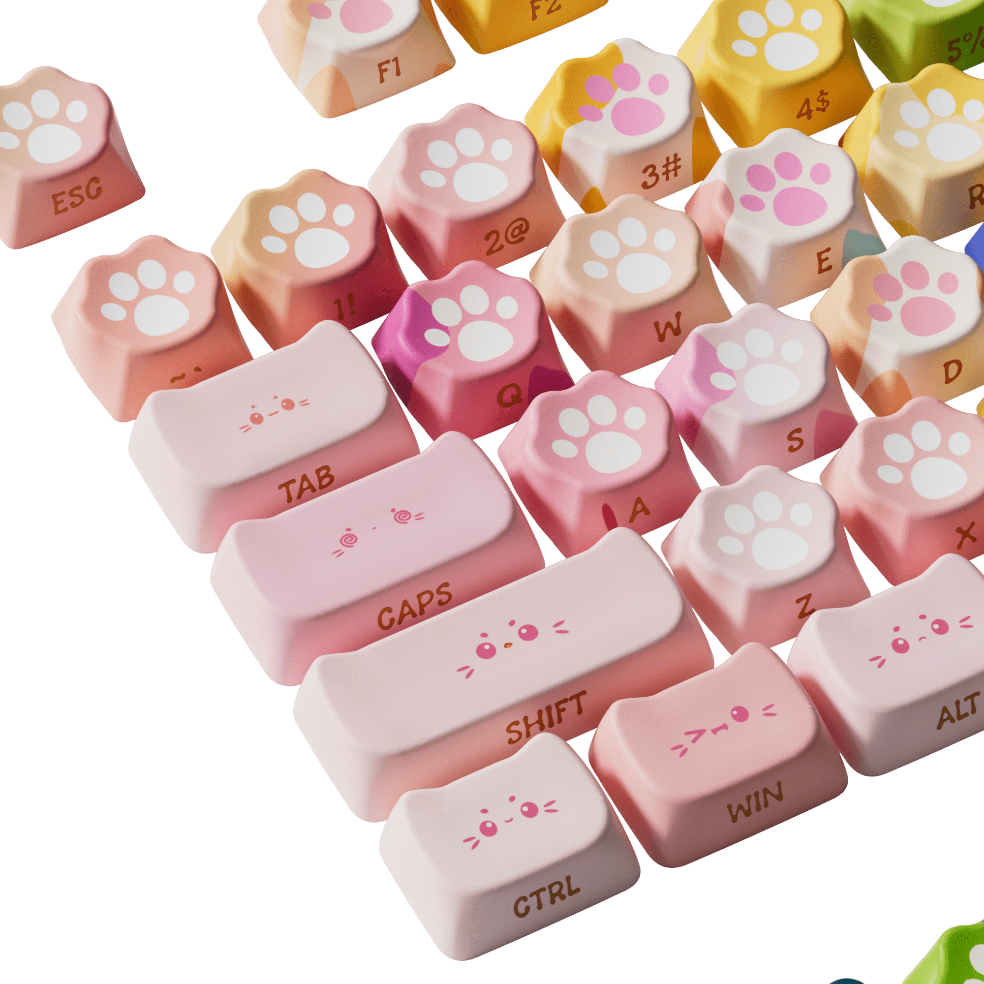 Kitty Paws Keycap Set (142-key)