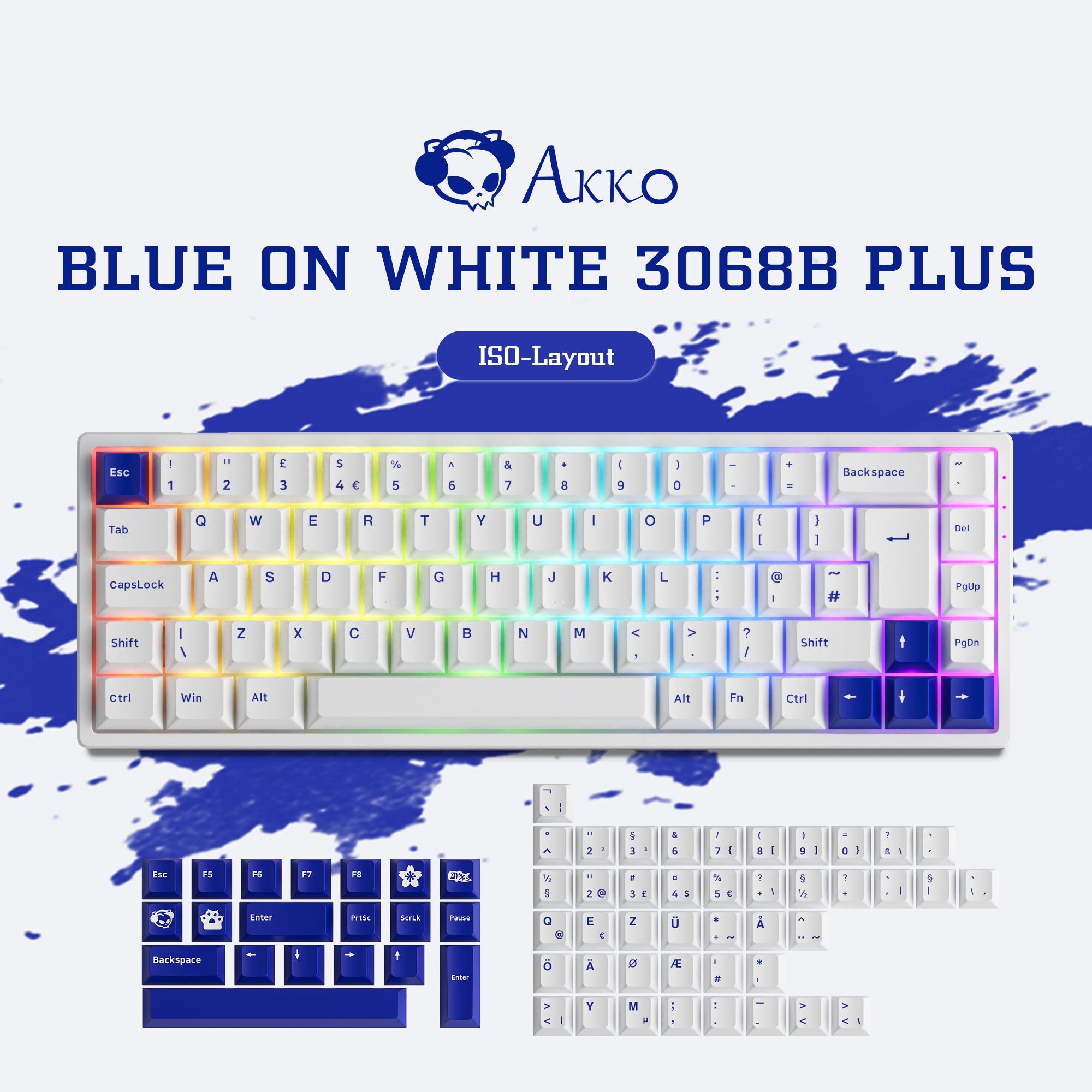 Blau auf Weiß 3068B Plus ISO 