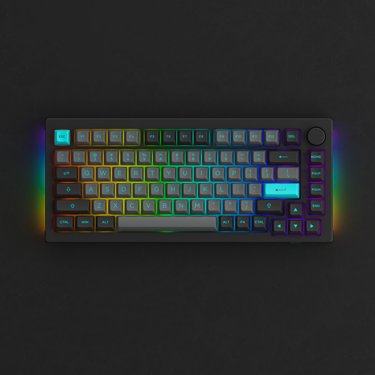 Akko Black & Cyan 5075B Plus Mechanical Keyboard | AKKO EU